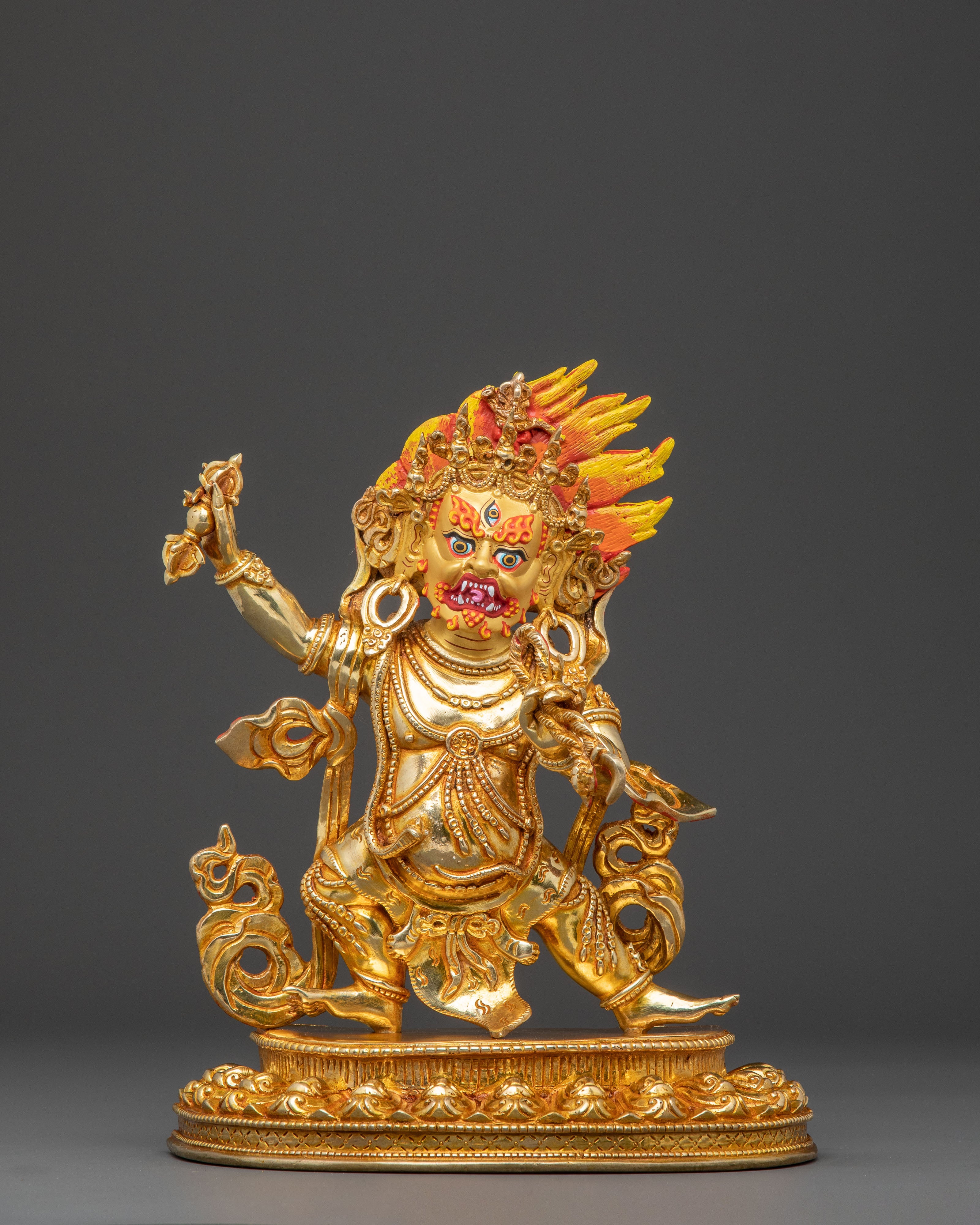 Golden Statue of Vajrapani | Protector of Wisdom