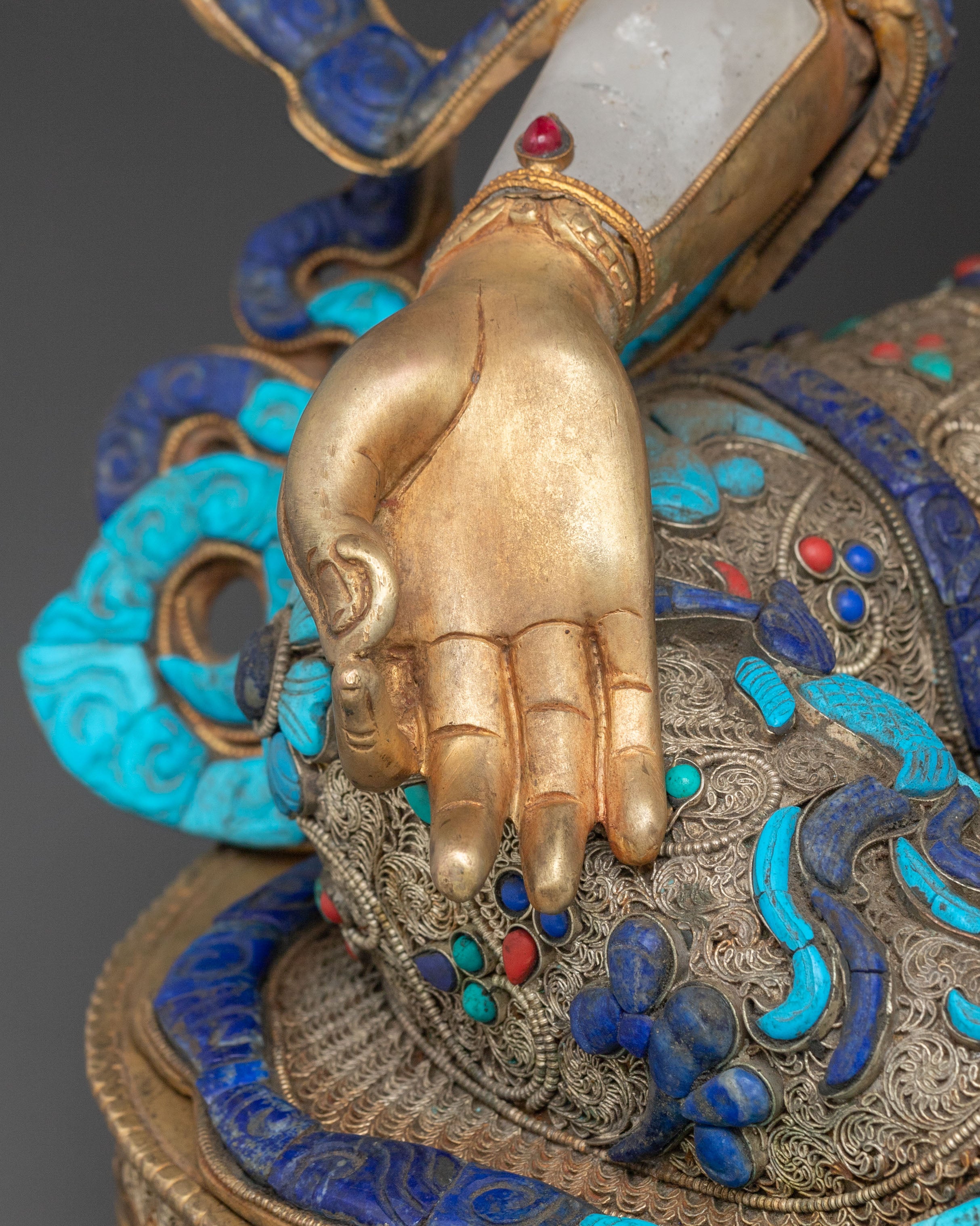 Green Tara Healing and Blessing Statue | Himalayan Buddhist Art