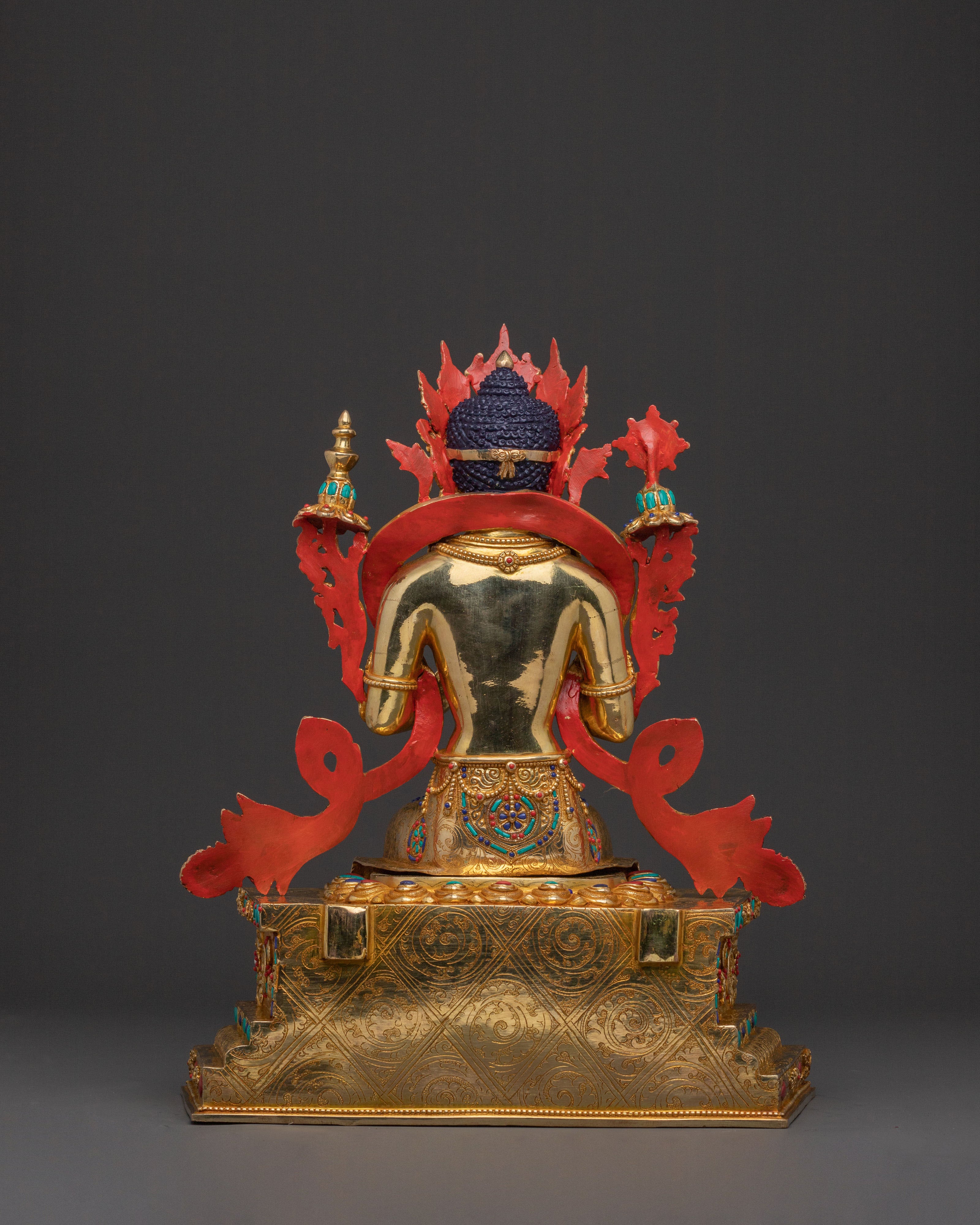 Maitreya Buddha Golden Statue | Compassionate Figure