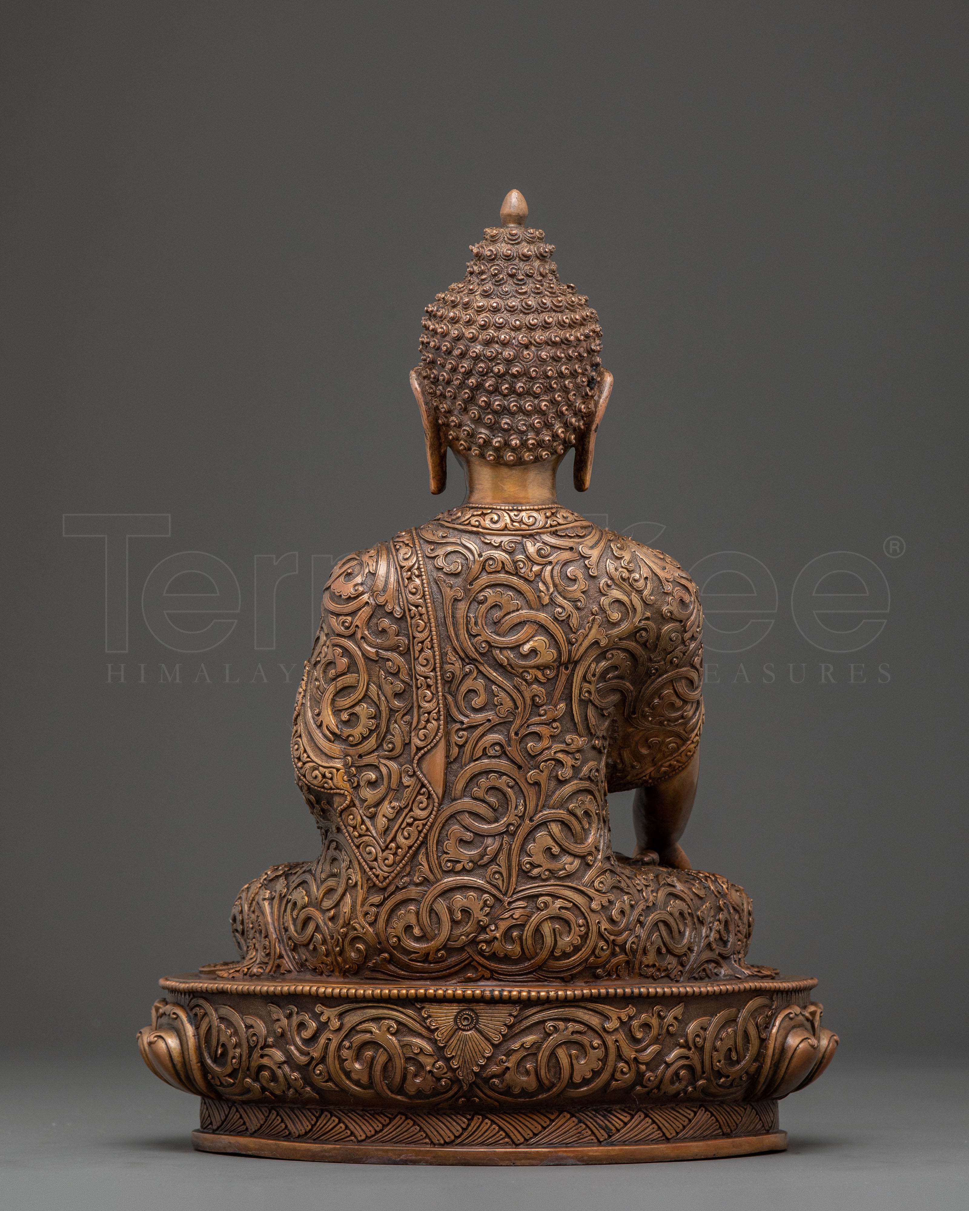 Shakyamuni Buddha Statue for Decor – Oxidized Copper Art