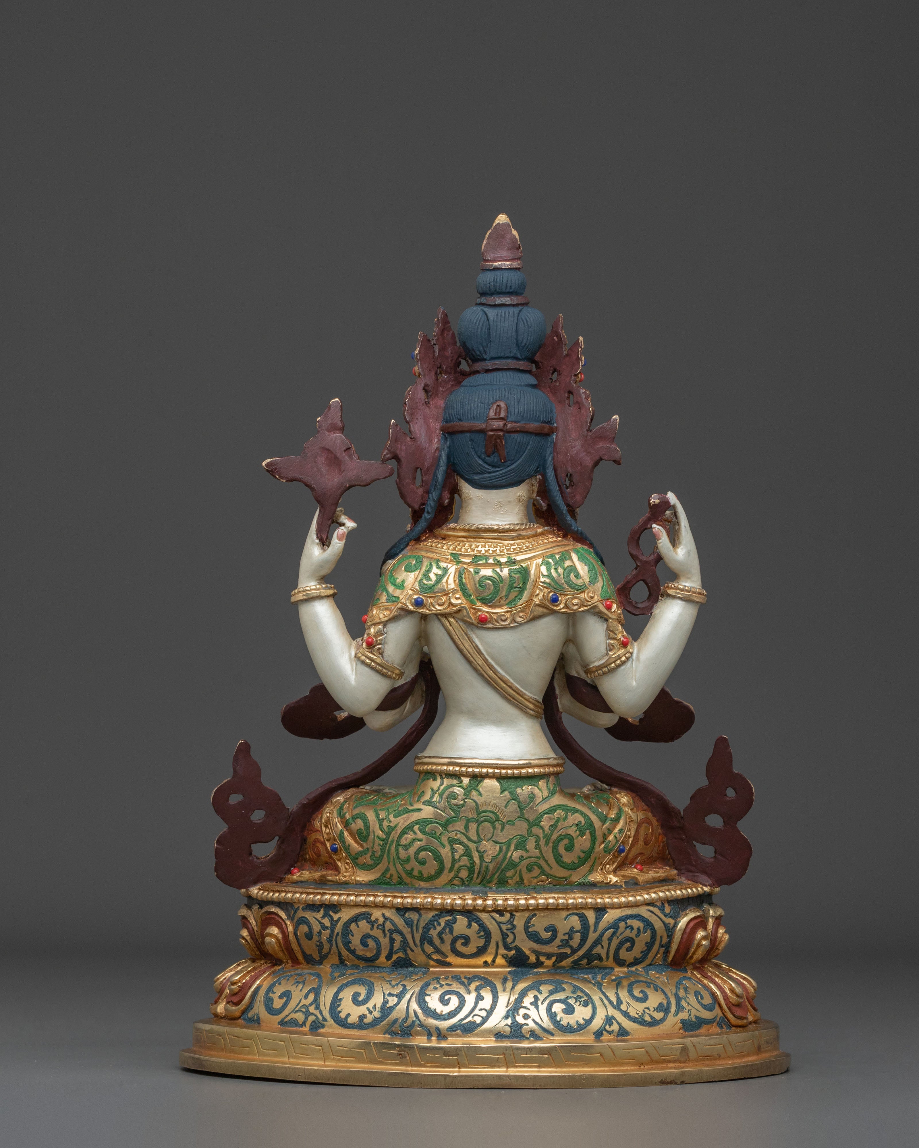 Compassionate Chenrezig 24K Gold Coated Figurine