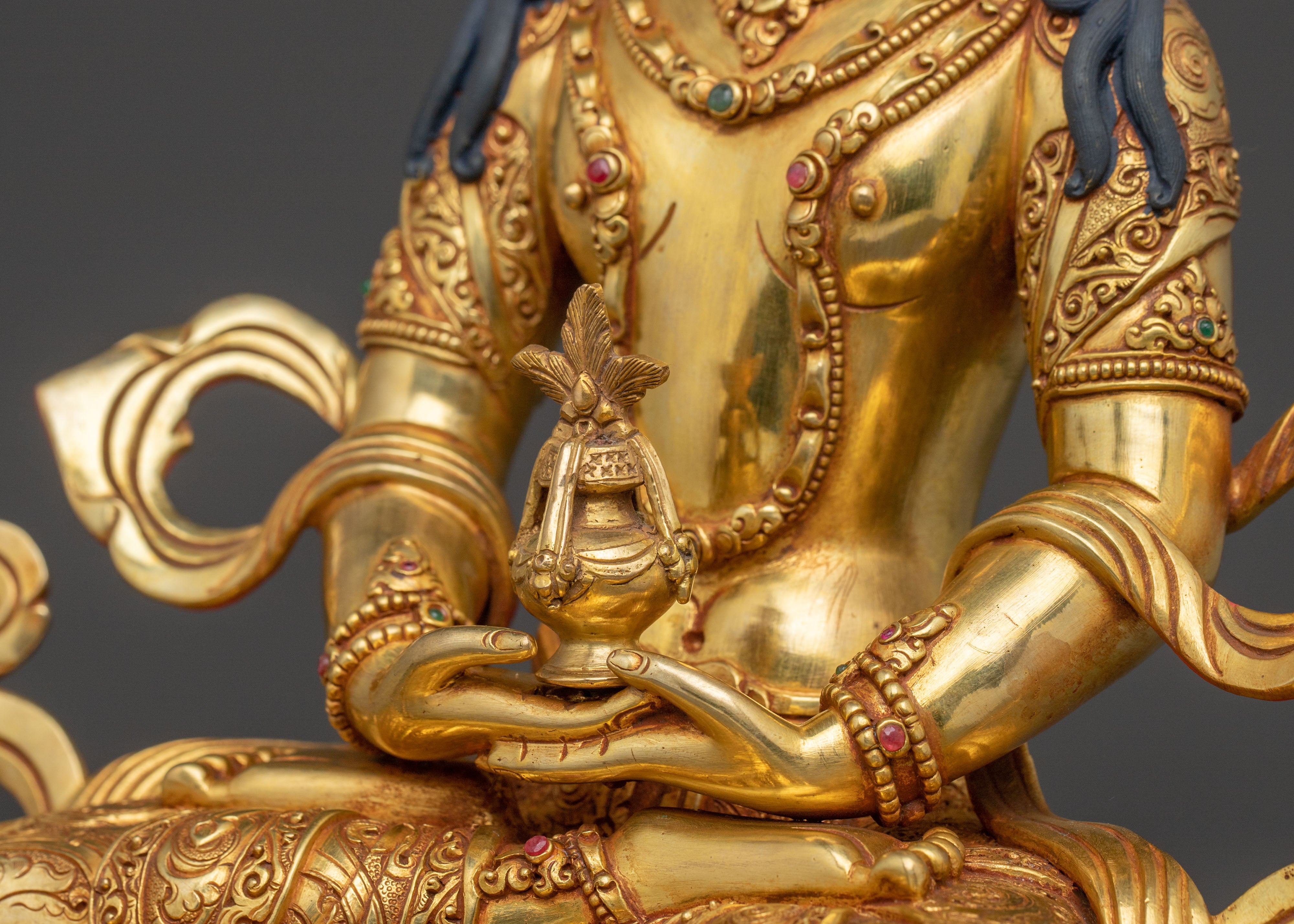 Golden Amitayus Blessing Statue |  Eternal Life