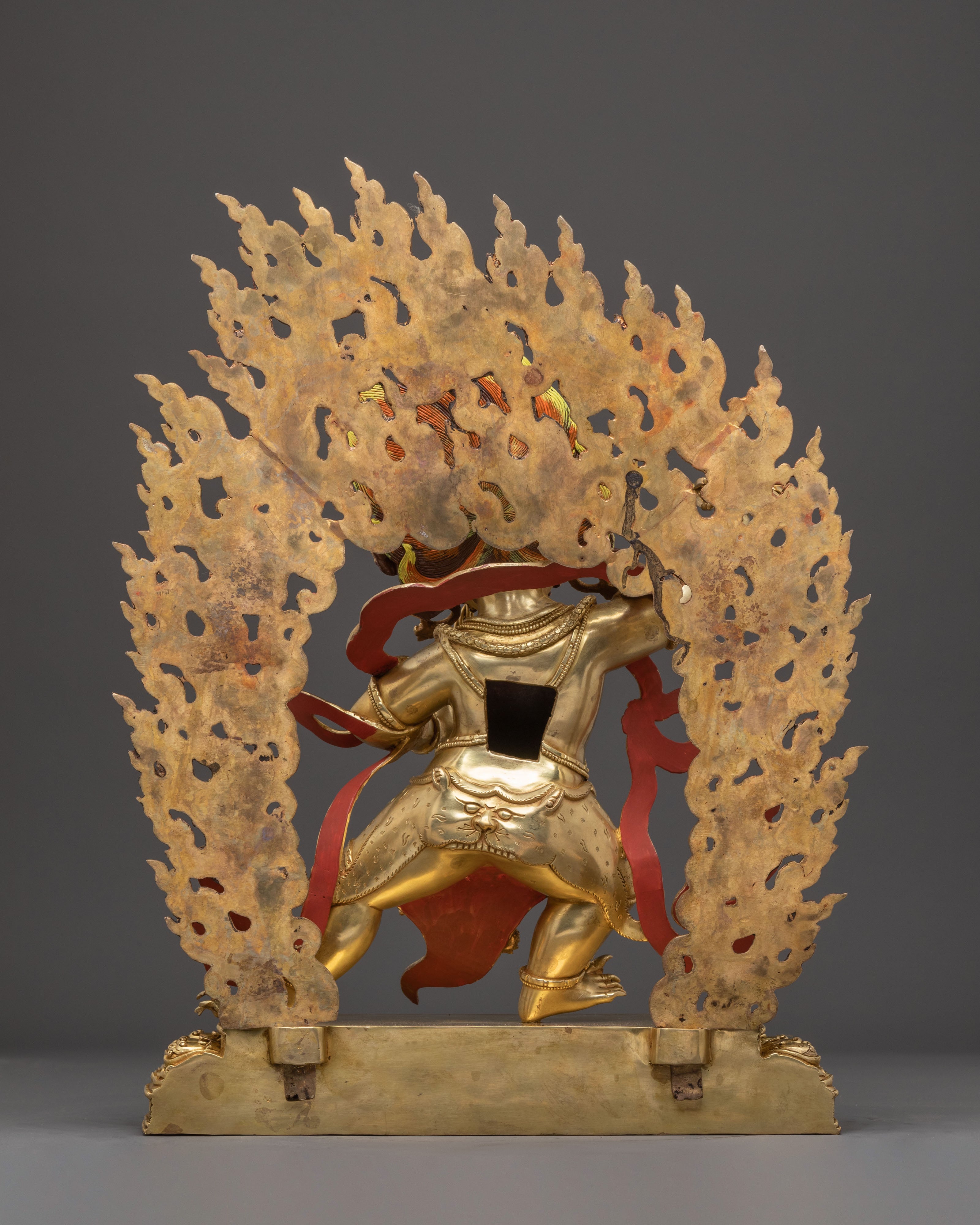 Golden Vajrapani Statue for Sacred Spaces | Guardian of Dharma