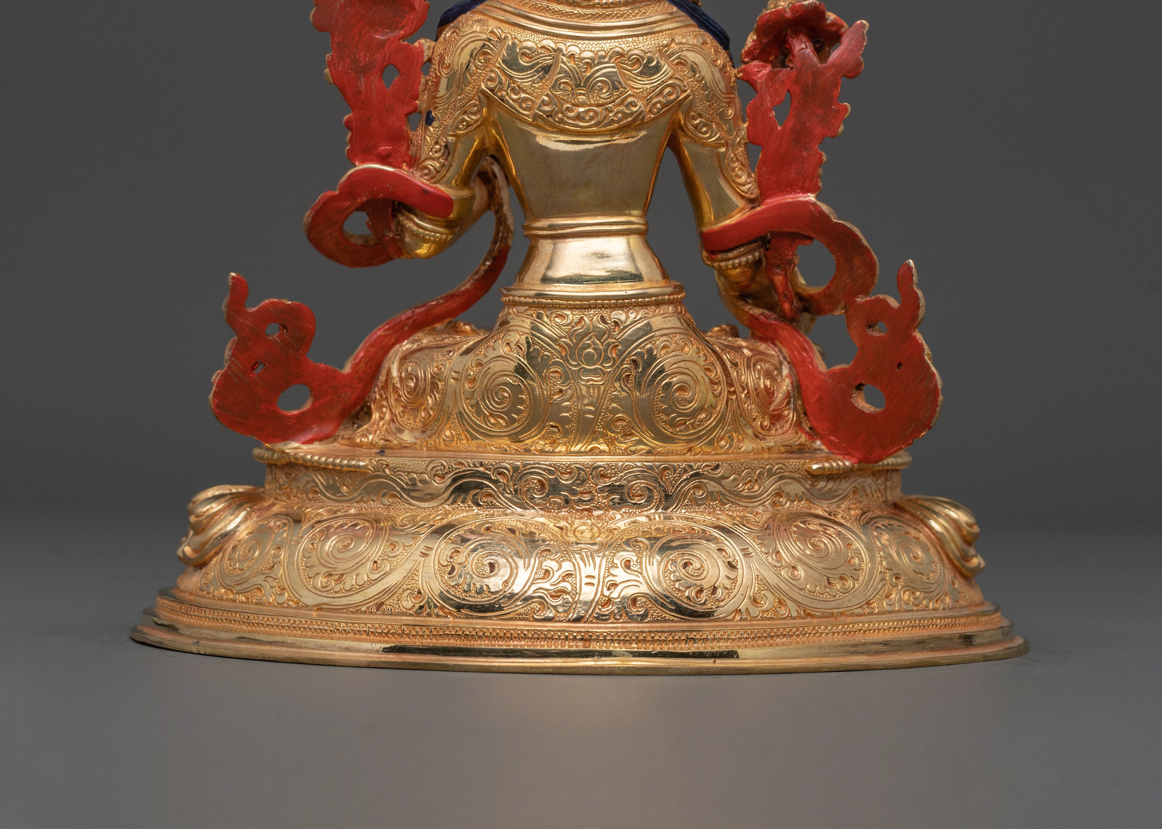 Seven Boddhisattva Tibetan Statue Set in Brilliant 24K Gold