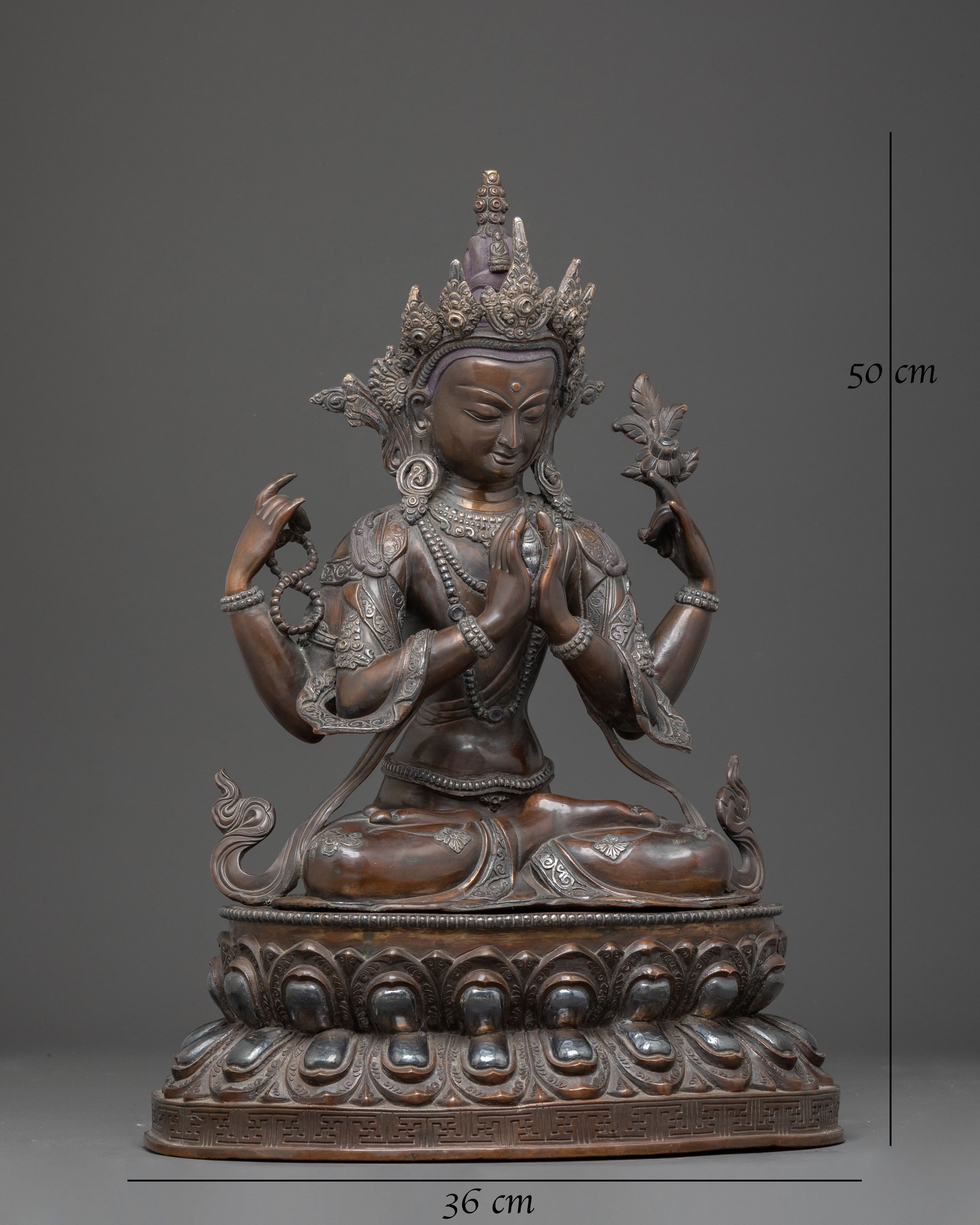Compassion Buddha Chenrezig Statue | Avalokiteshvara Figurine