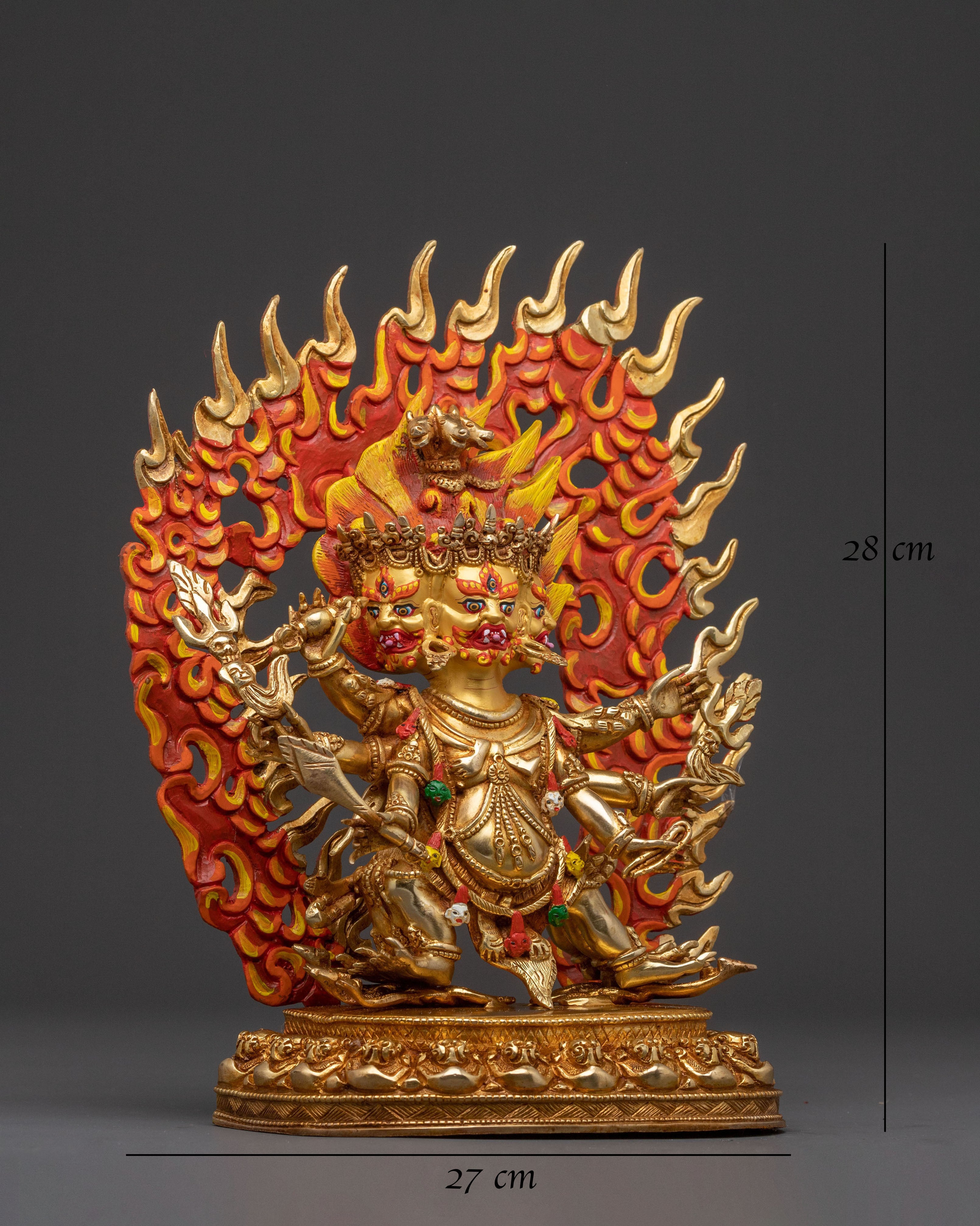 Tantric Statue of Hayagriva - Golden Reverence