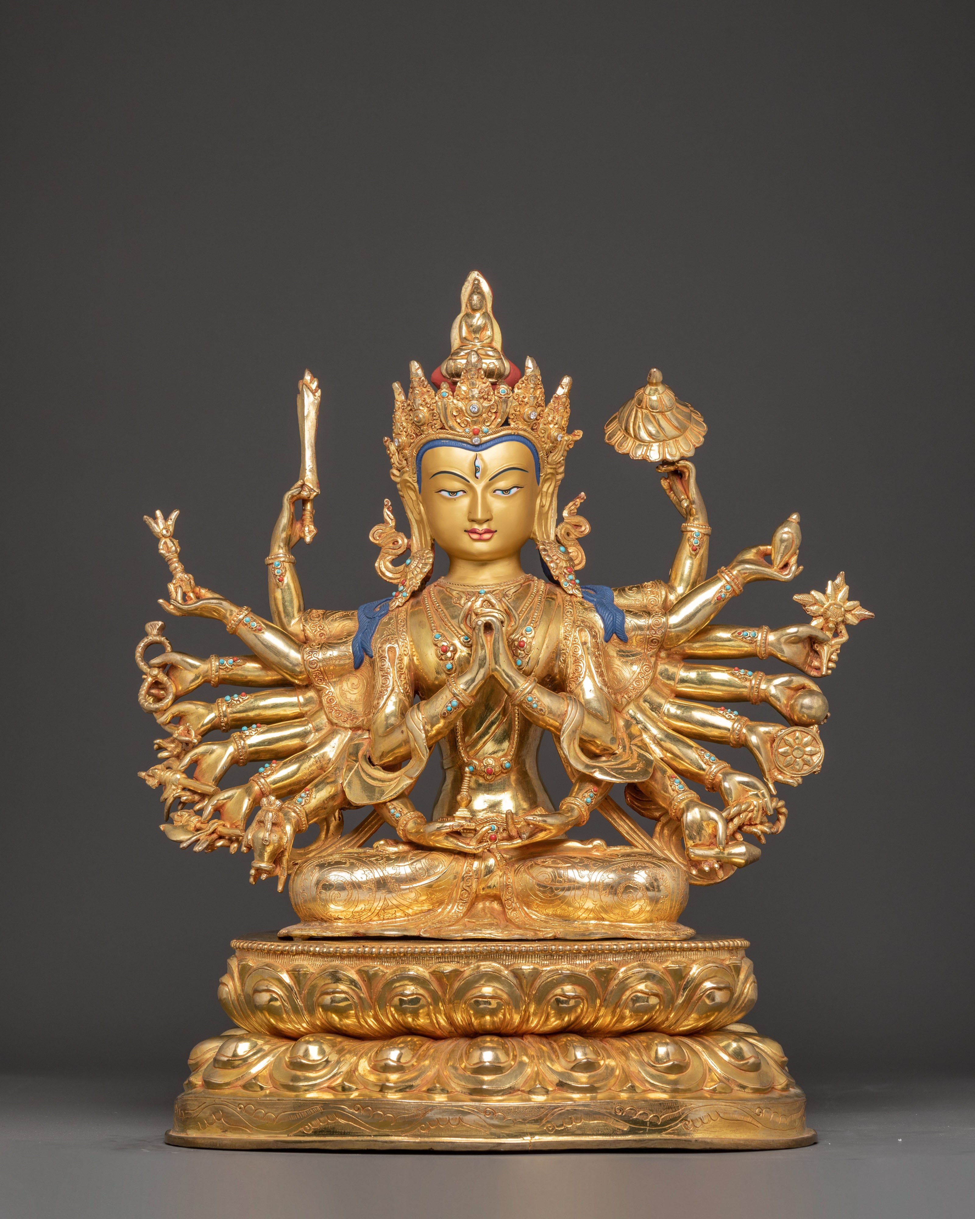 Magnificent Chundi Golden Statue | Embodiment of Purification and Power