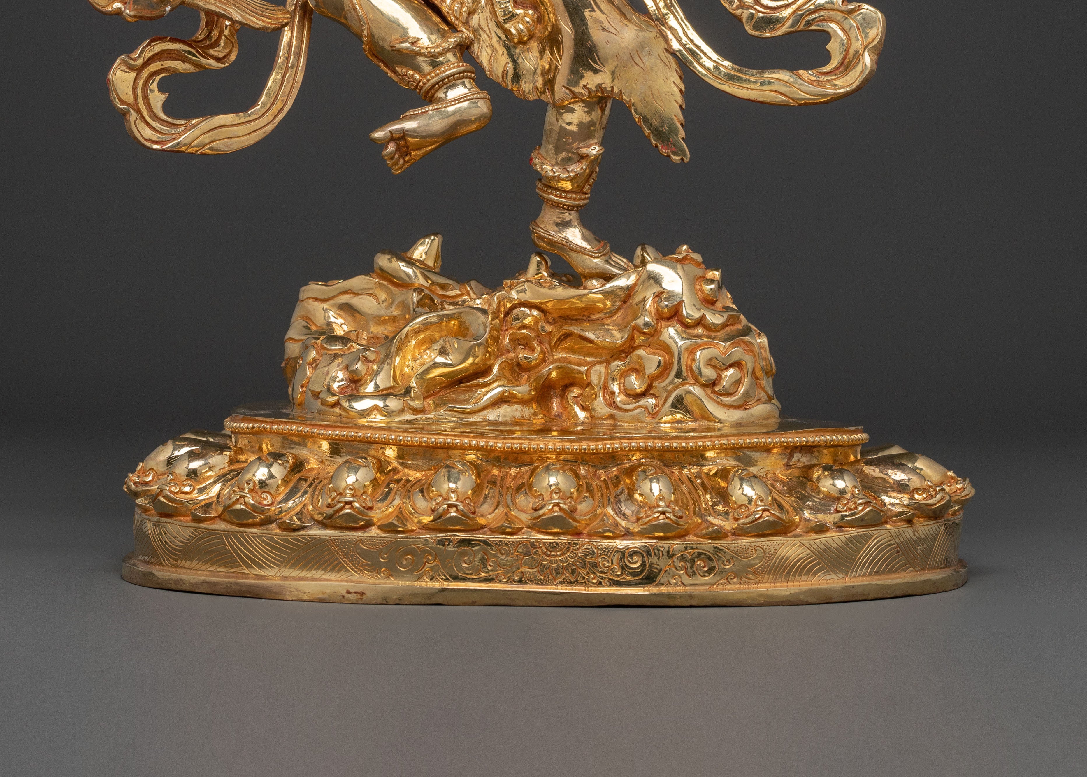 Ucchusma Protection Figure - Gilded Copper Statue