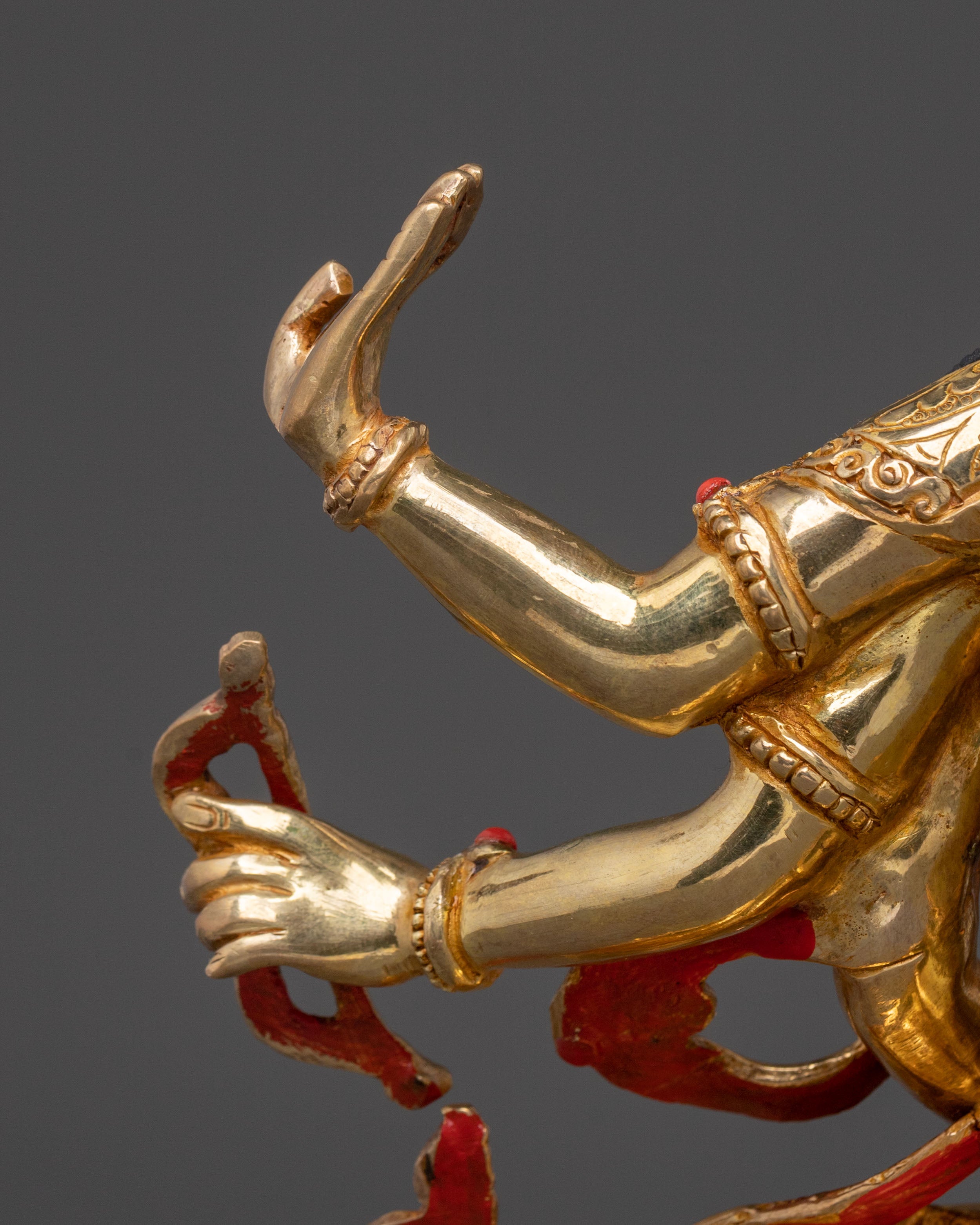Namgyalma Healing Statue: 24K Gold Gilded Figure