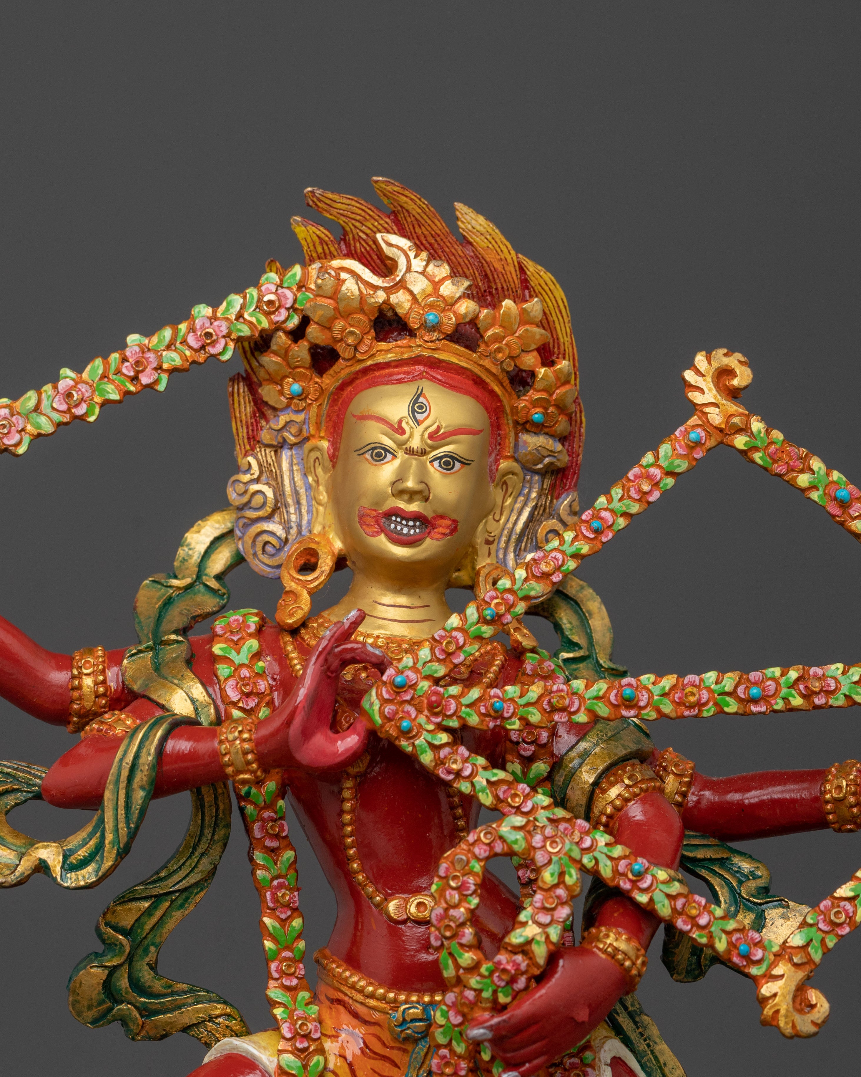 Red Tara Kurukulla Sacred Statue | Goddess of Magnetizing Power