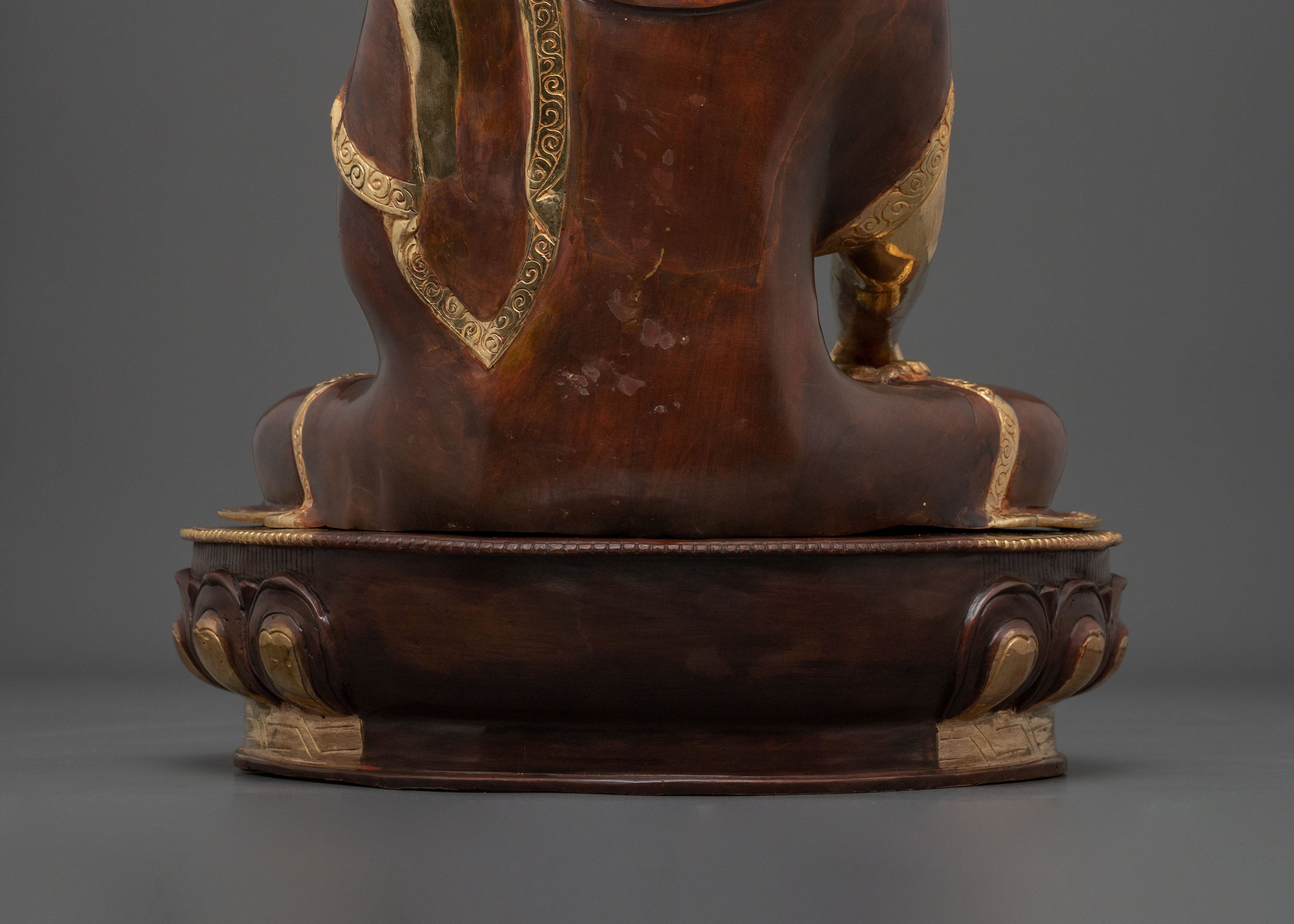 Sage Shakyamuni Buddha Sculpture | Gilded Copper Artistry