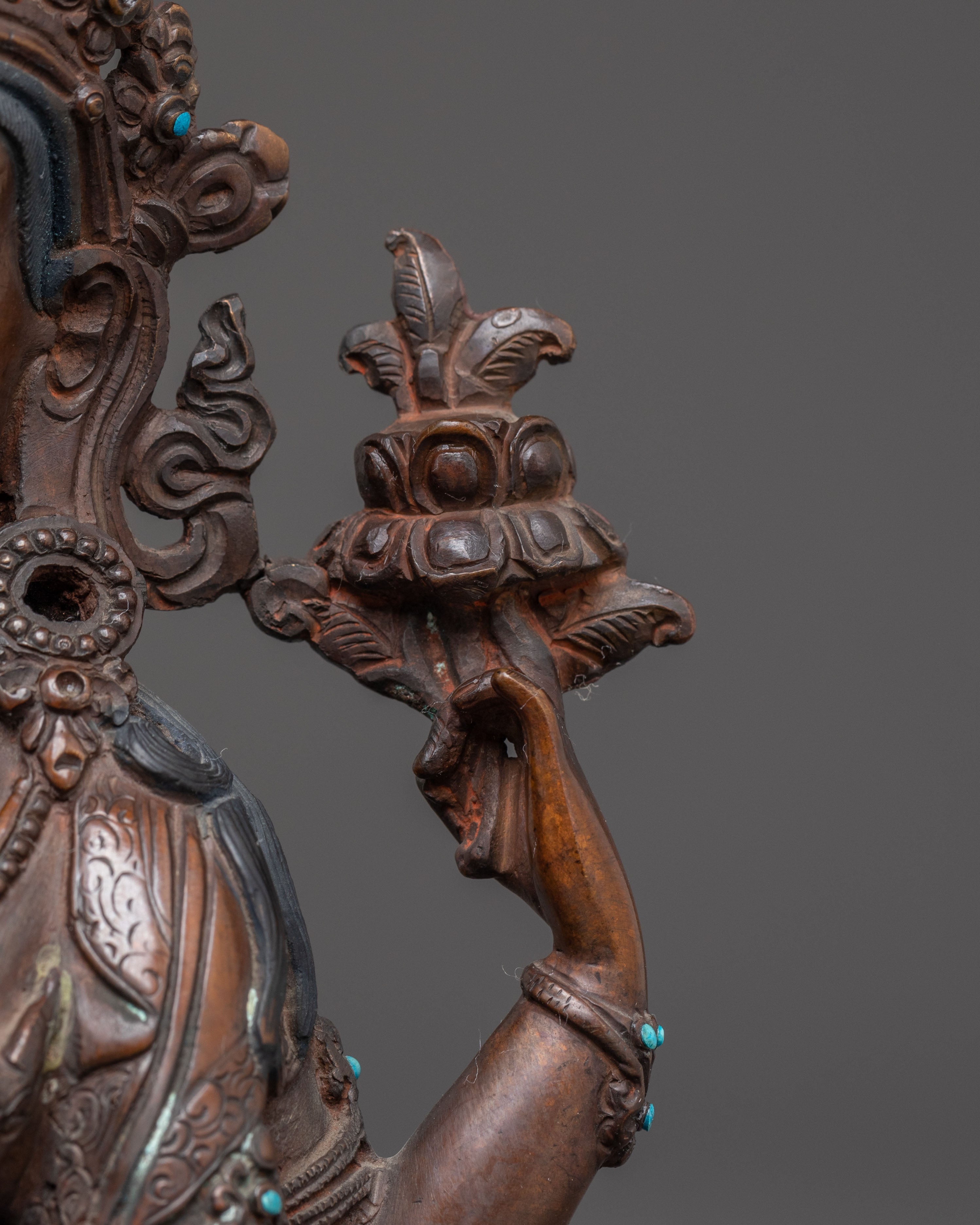 Handcrafted Chenrezig Statue of Compassion | Four-Armed Bodhisattva