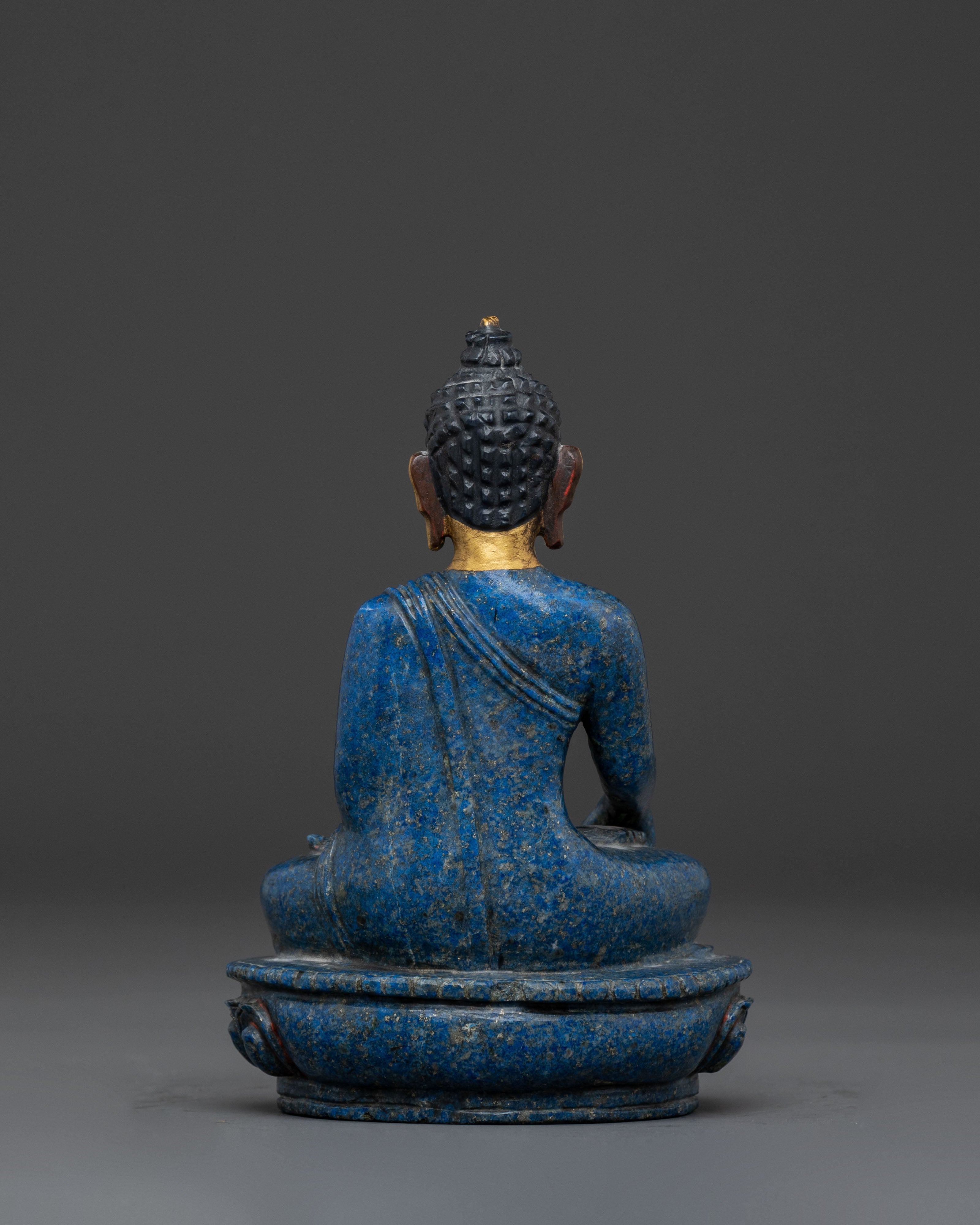 Buddha Shakyamuni Sacred Copper Statue : 24K Gold Gilded Art