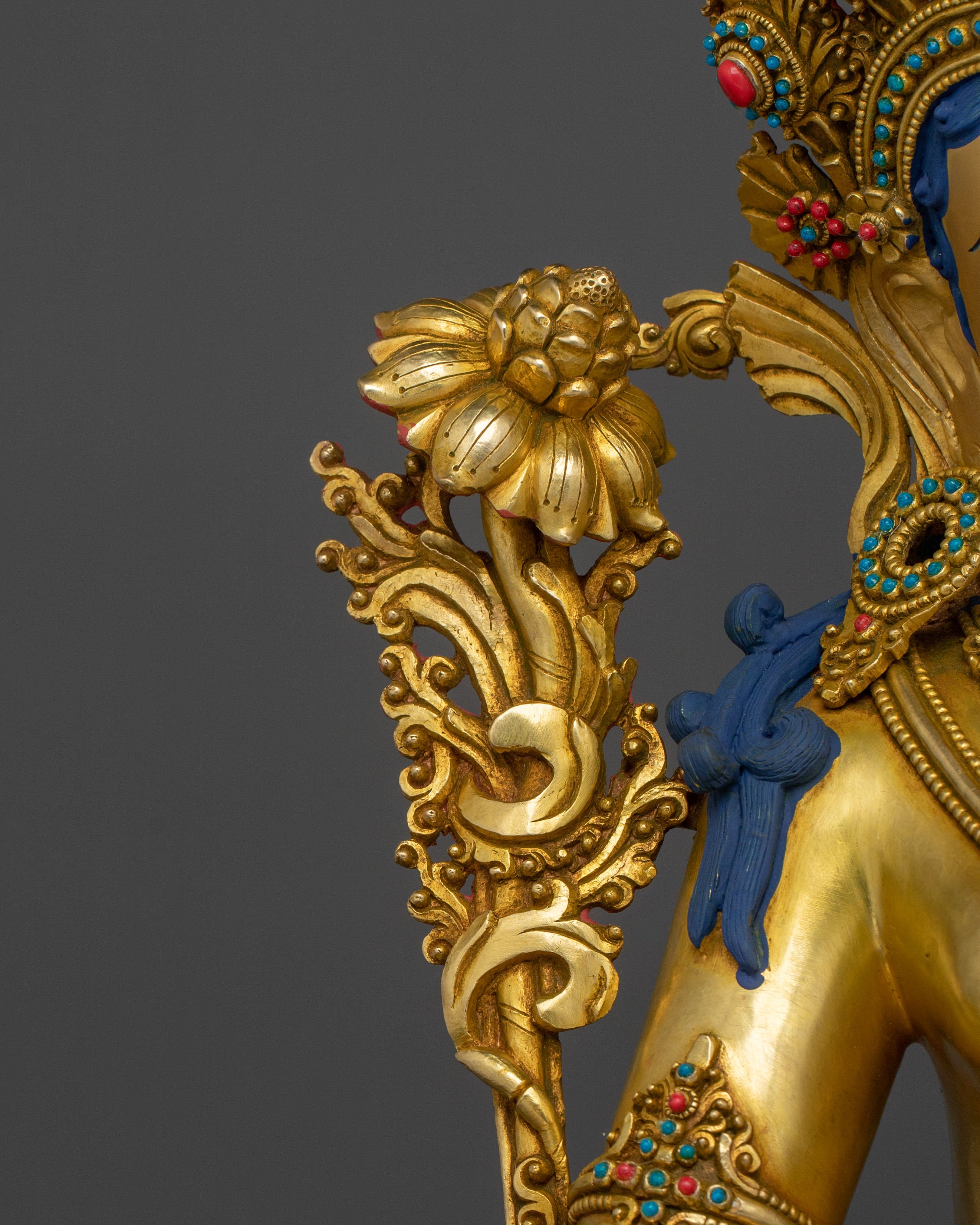Green Tara Divine Protector Statue | Bodhisattva of Wisdom and Enlightened