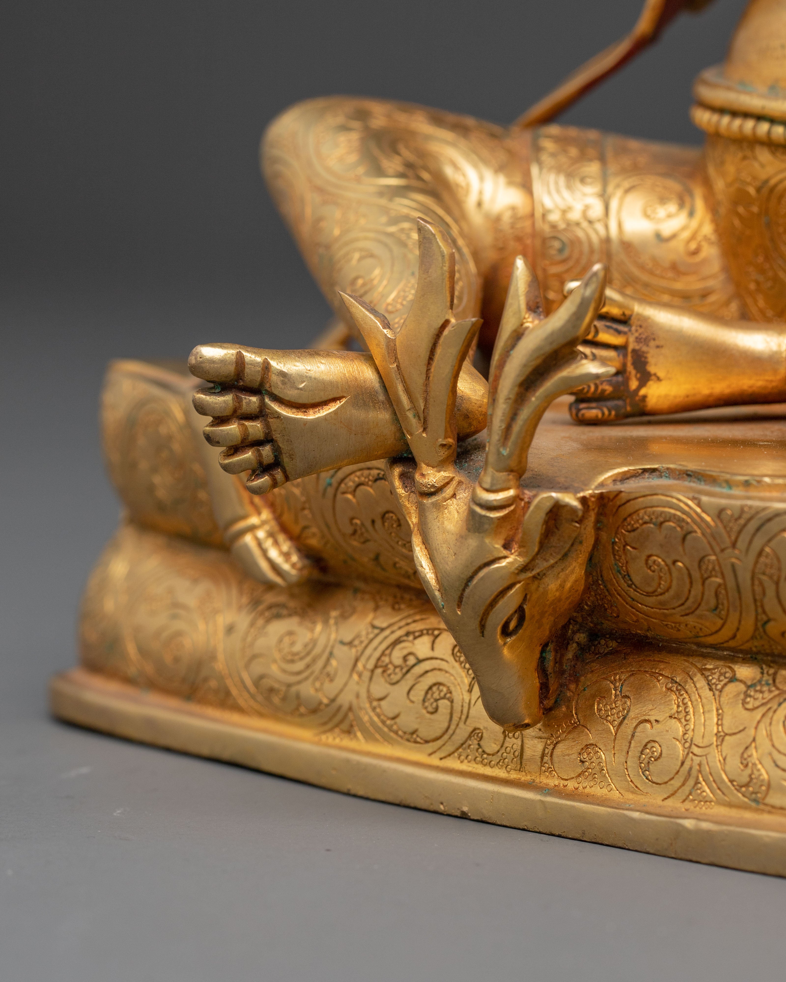 Sacred Tilopa Buddhist Statue | 24K Gold Gilded Statue