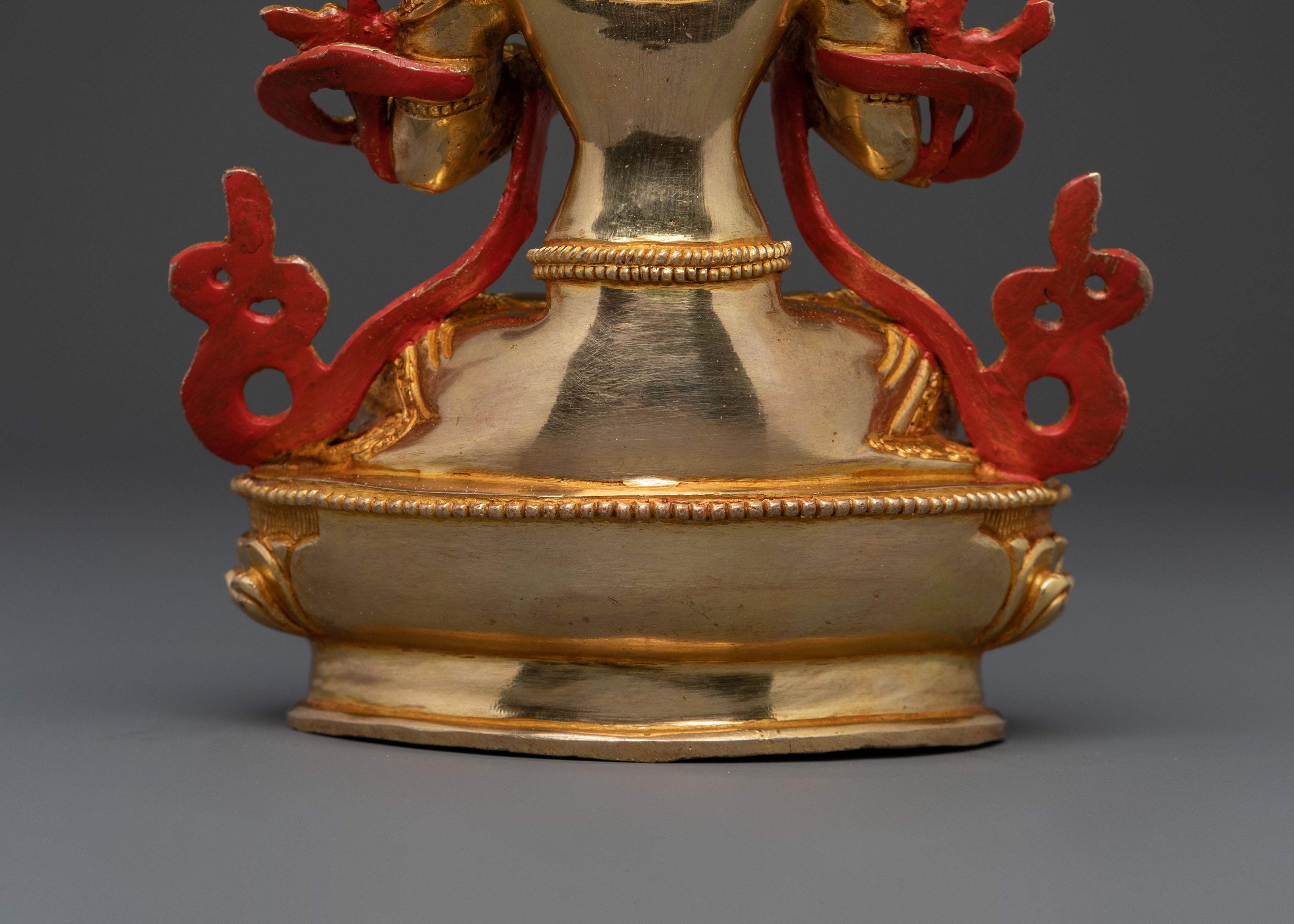 Tikshna Manjushri Statue of Divine Knowledge – 24K Gold Gilded