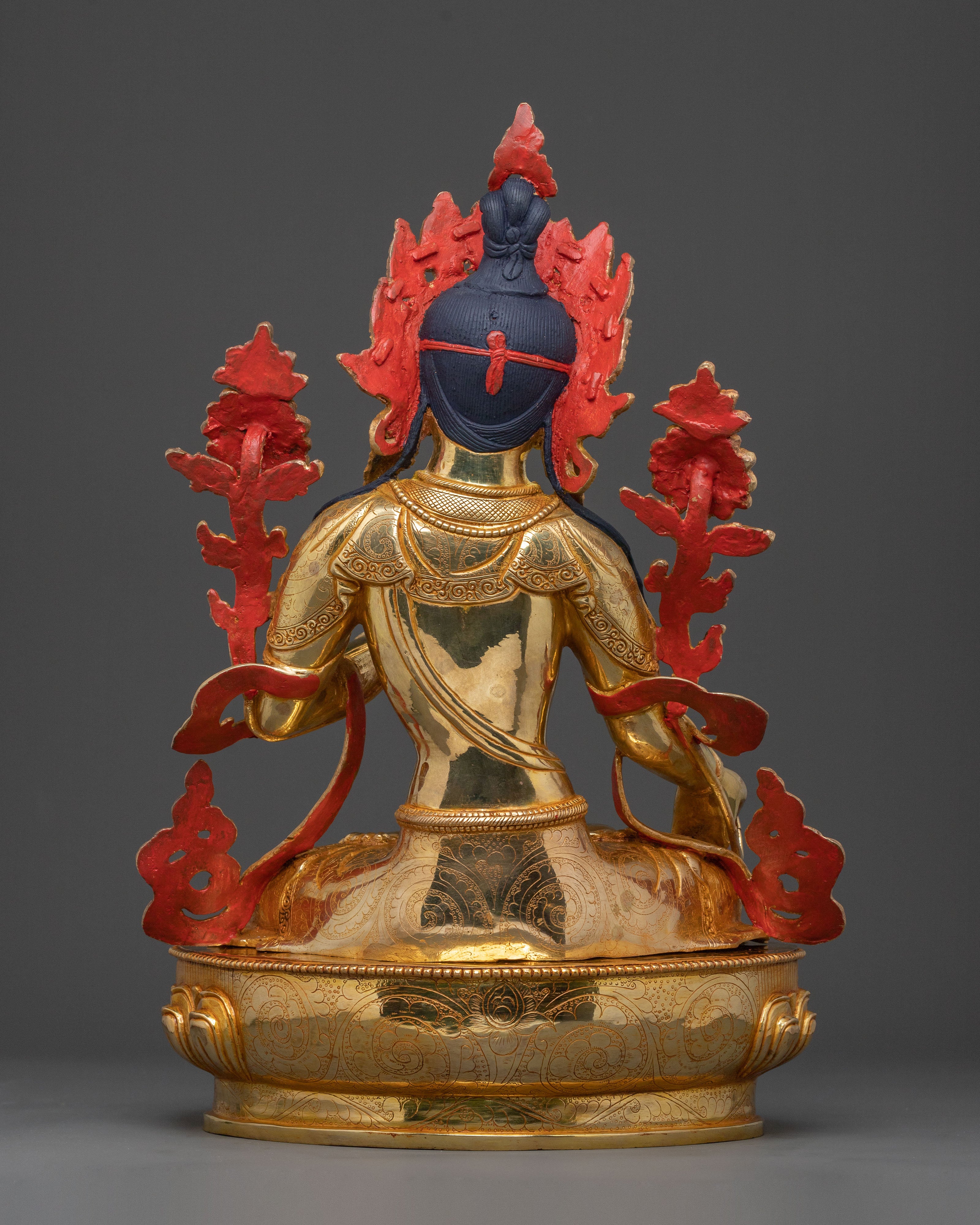Buddhist Goddess White Tara Spiritual Statue | Sacred Long Life Deity
