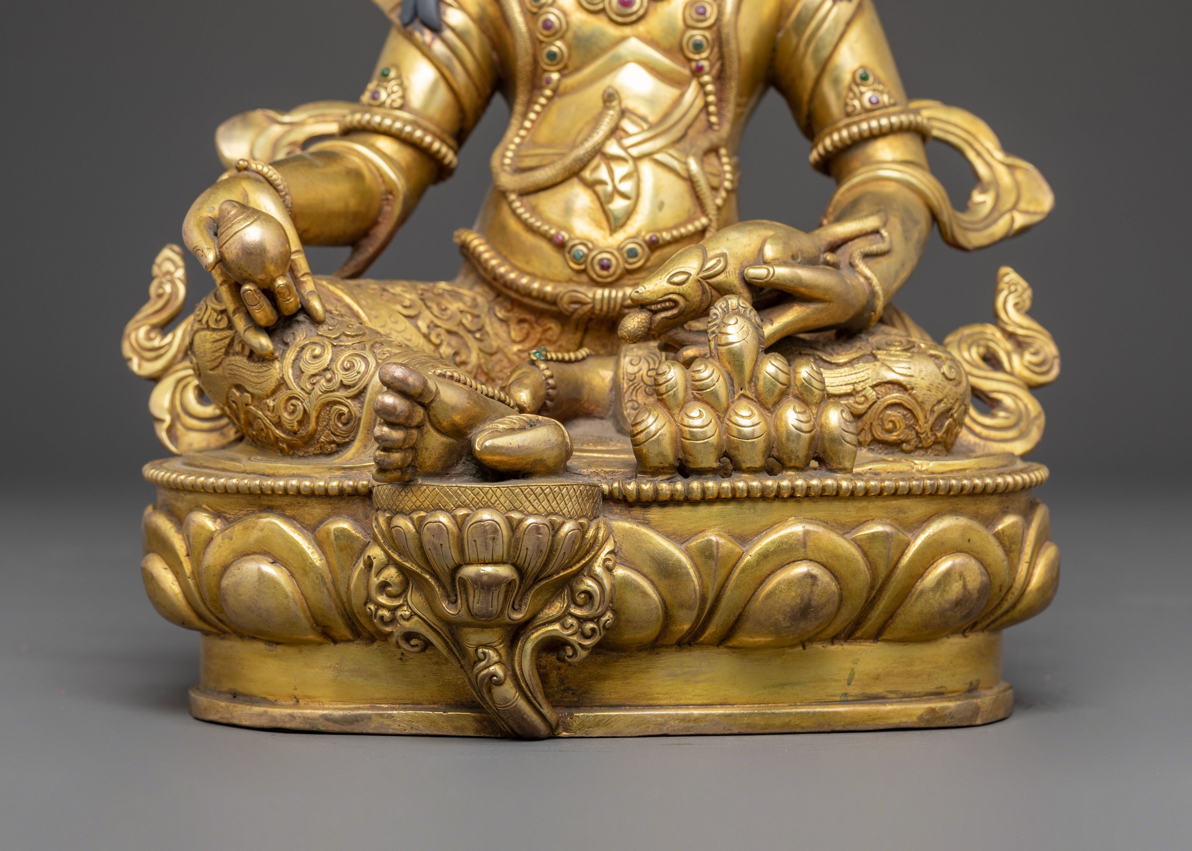 Dzambhala Statue for Attracting Abundance | Tibetan Wealth Deity