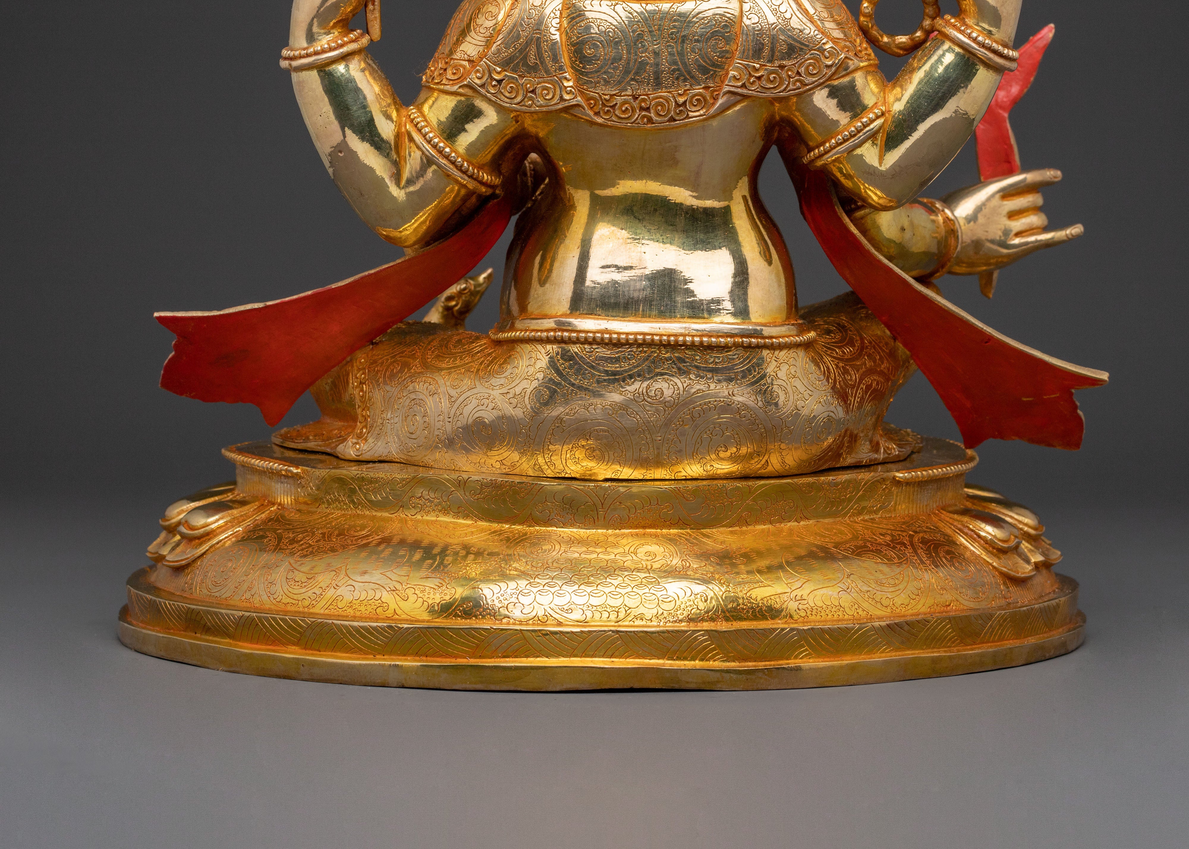 God Ganesh Traditional Golden Statue For