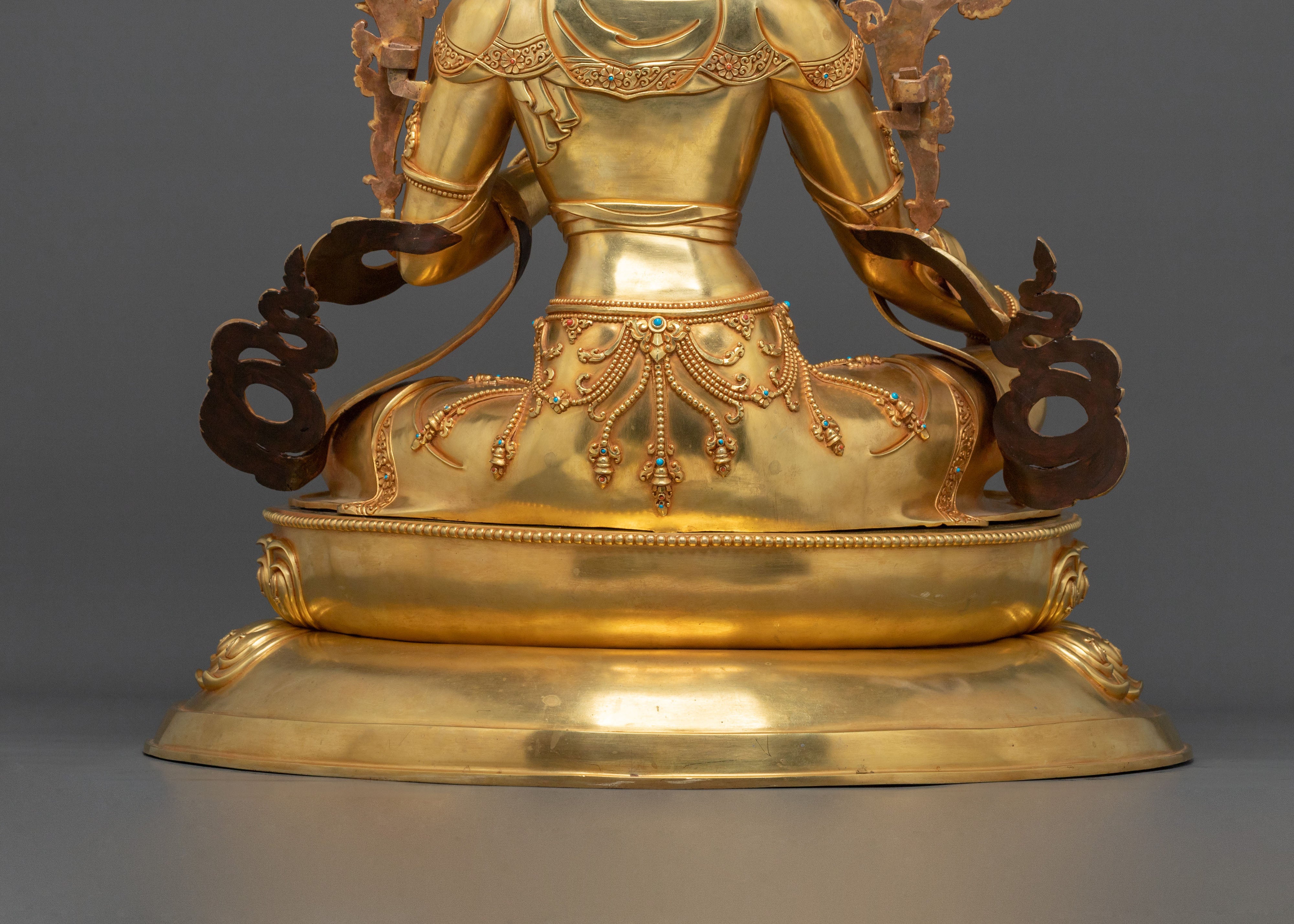 Handmade Green Tara Sculpture | Sacred Goddess
