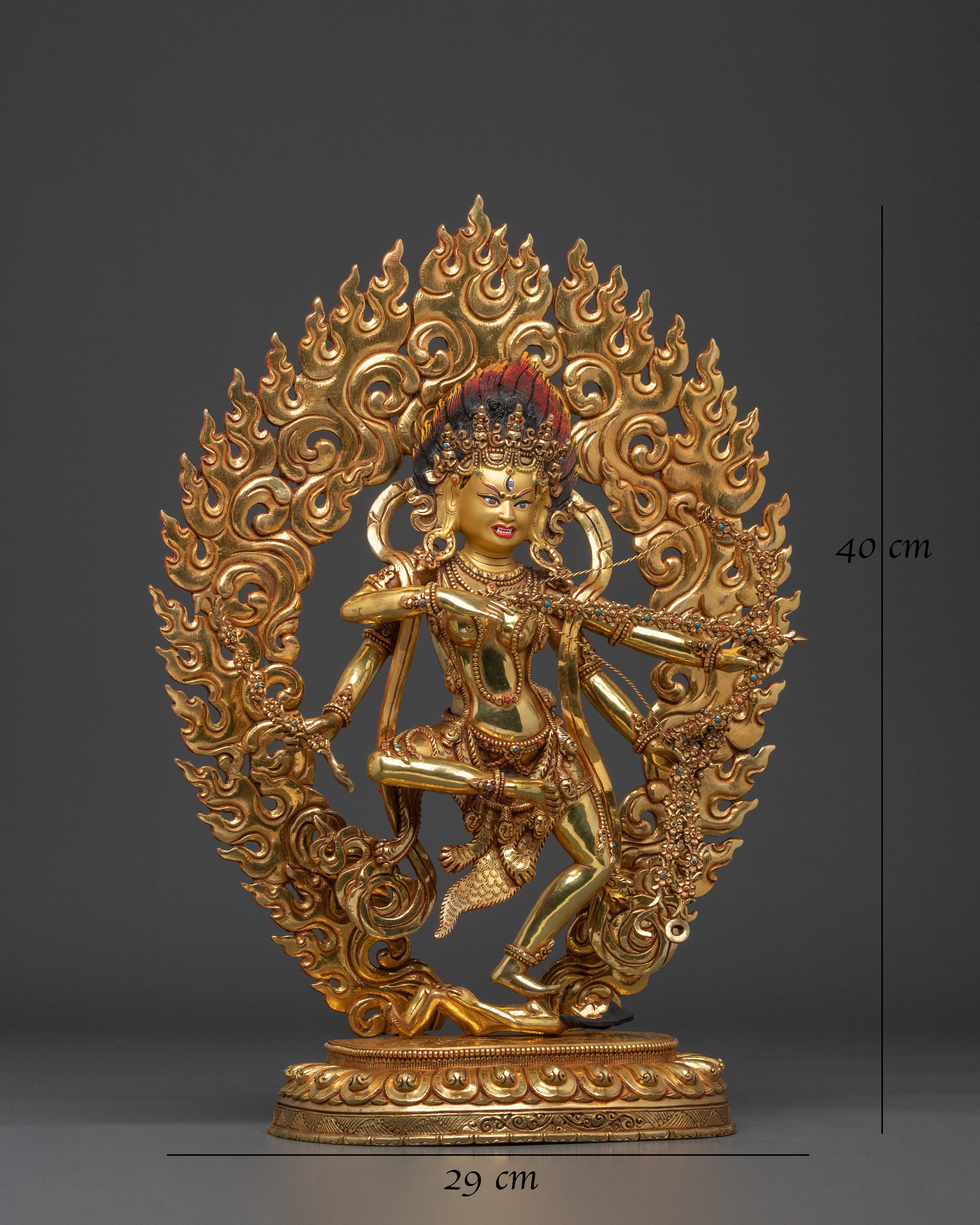 Handcrafted Kurukulla Sculpture: Himalayan Buddhist Art