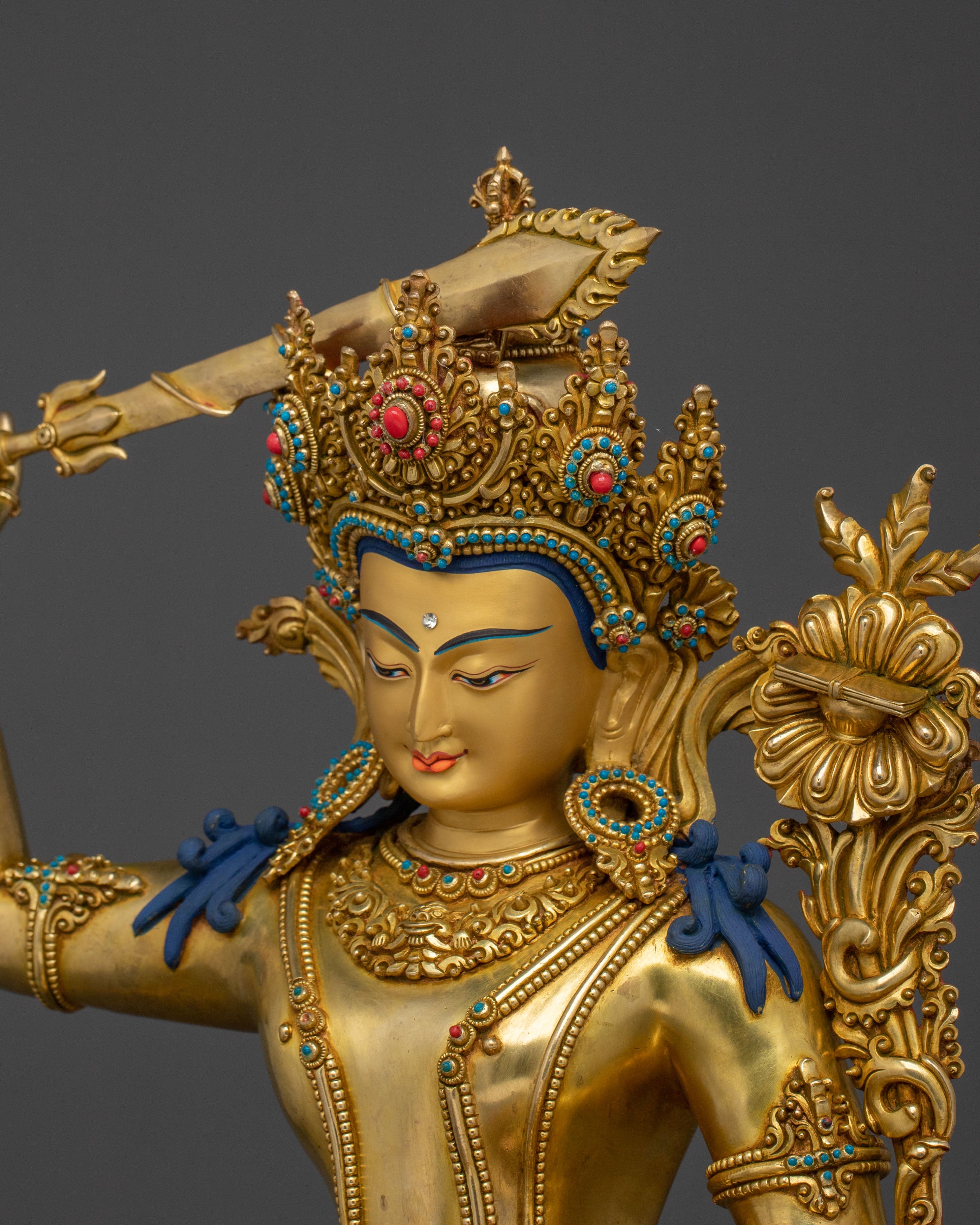 Traditional Manjushri Statue | Bodhisattva of Wisdom