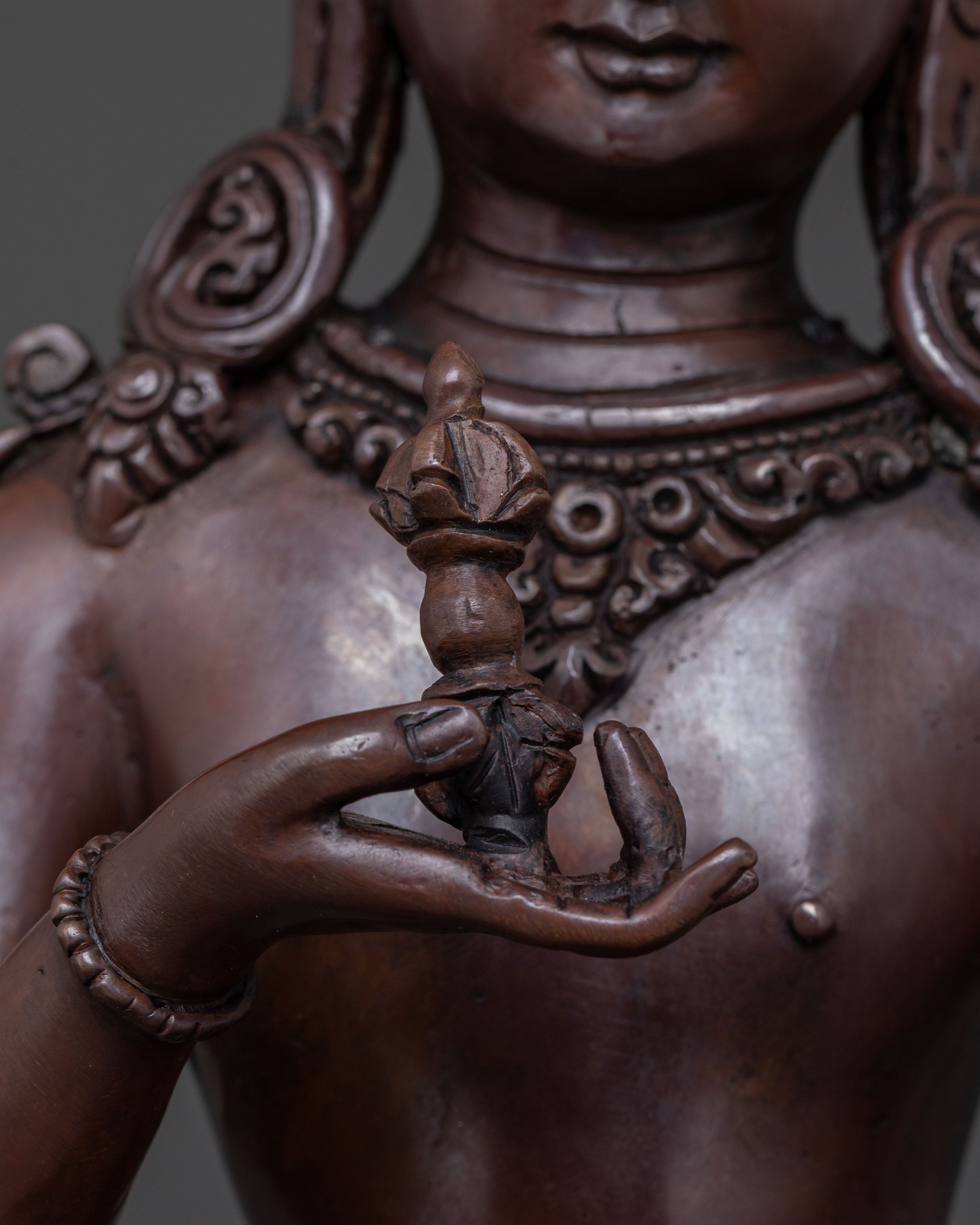 Vajrasattva Sacred Sculpture: Handcrafted Devotion