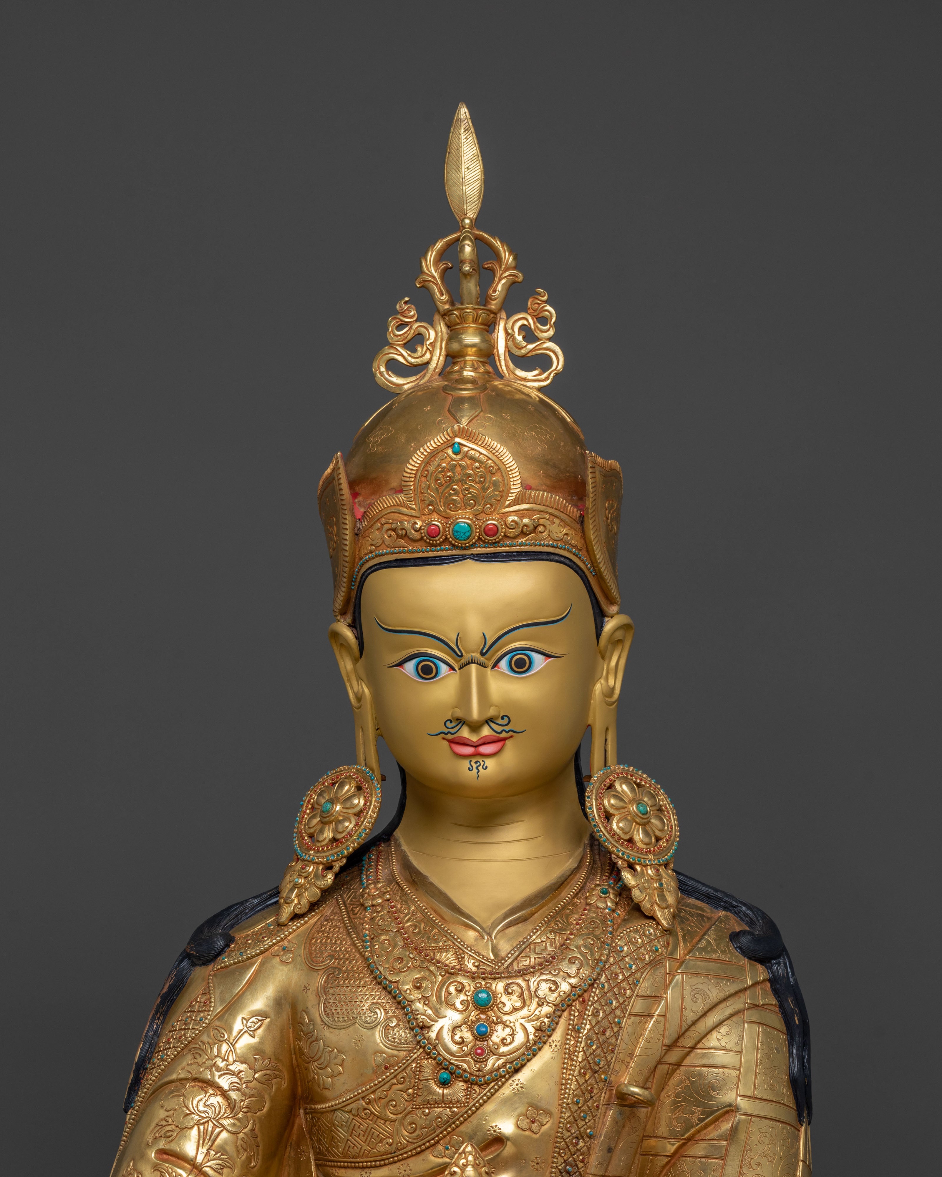 Majestic Lotus Born Guru Rinpoche Statue | Symbol of Wisdom and Compassion