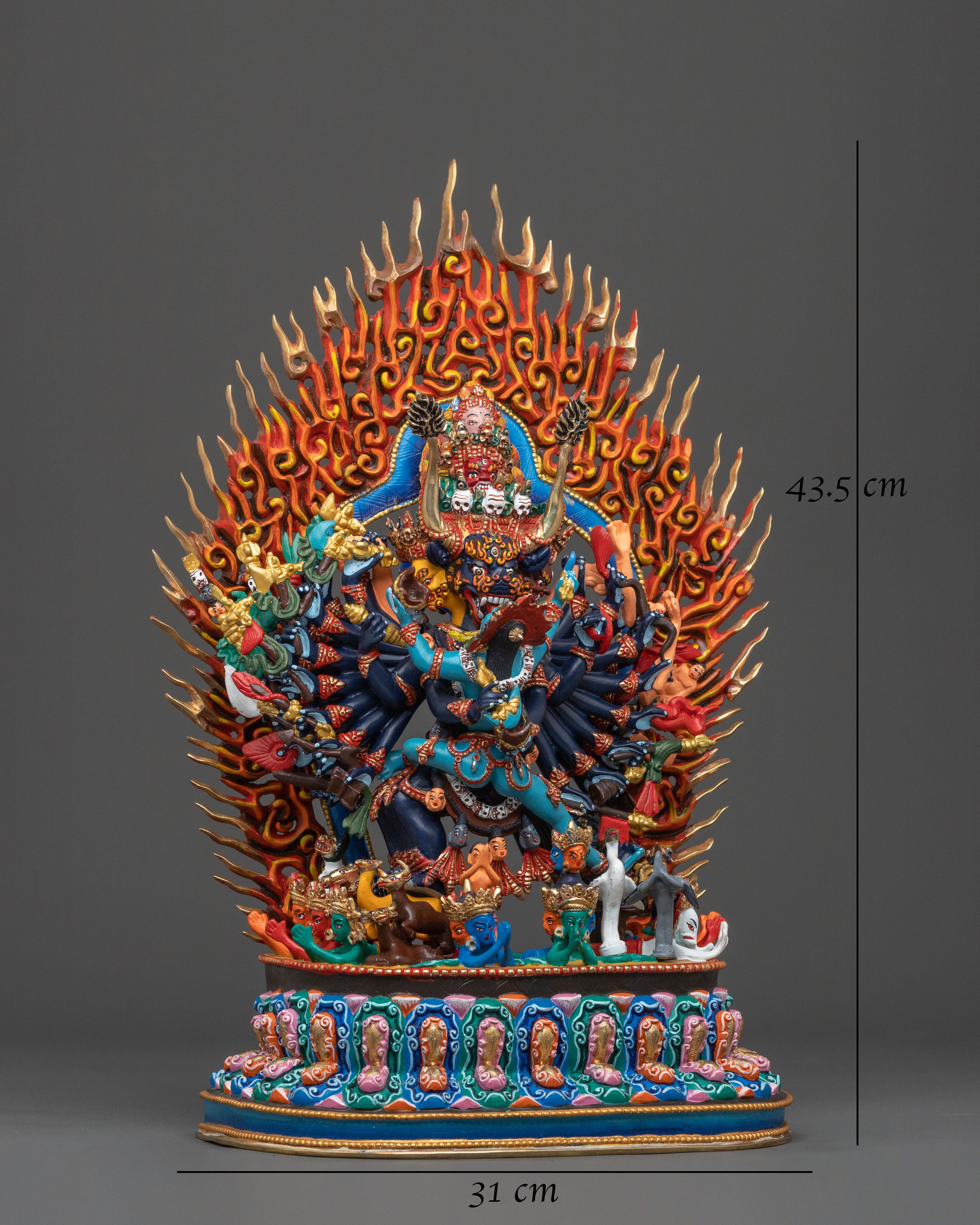 Yamantaka Wrathful Sculpture | Wrathful Guardian of Dharma