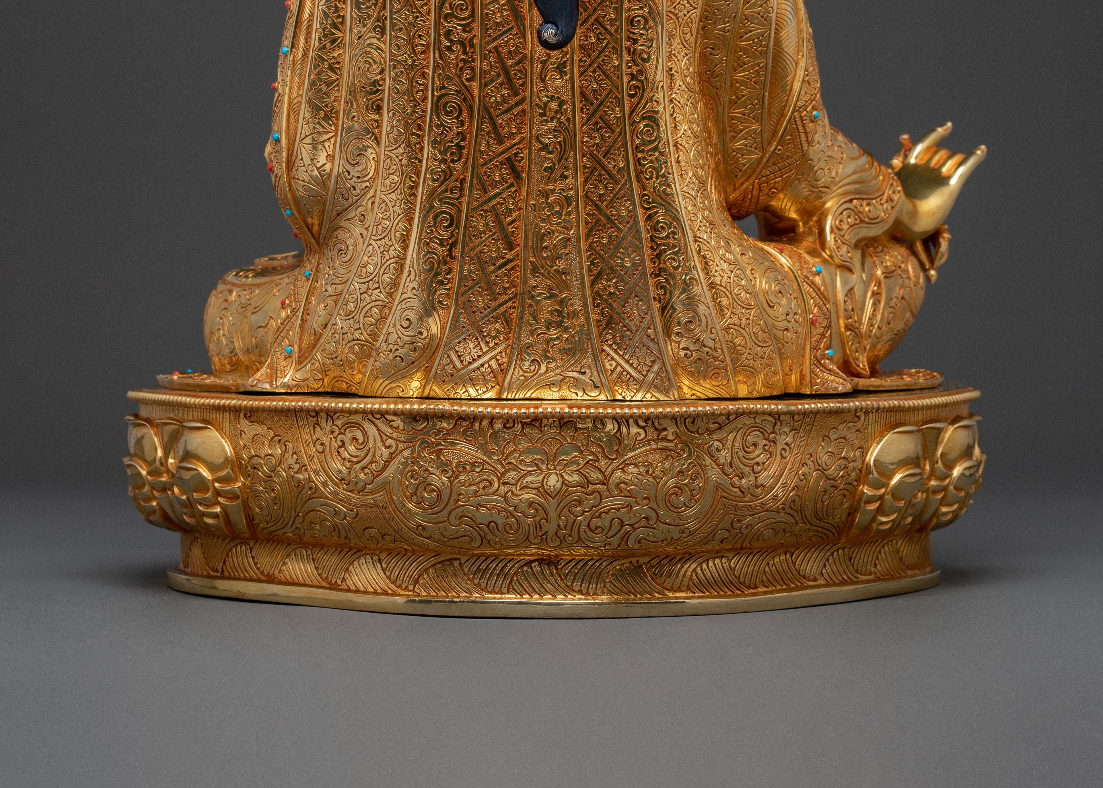 Guru Rinpoche Traditional Statue | Spiritual Altar Decor