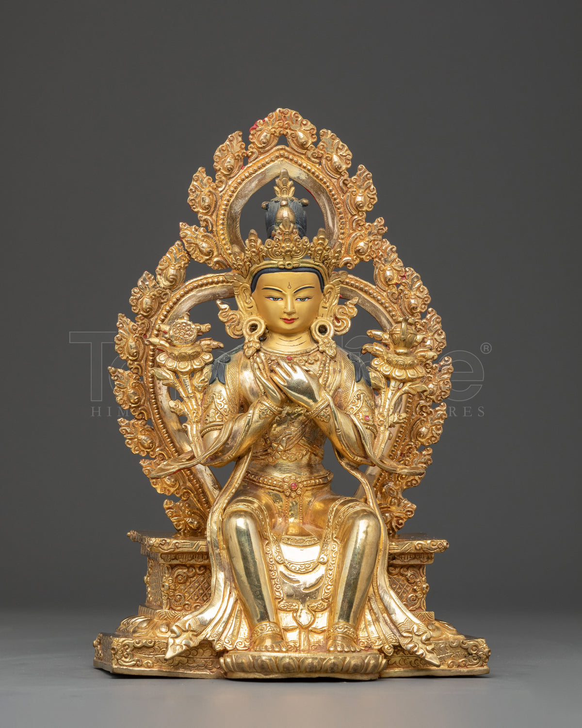 Golden Maitreya Buddha Statue 