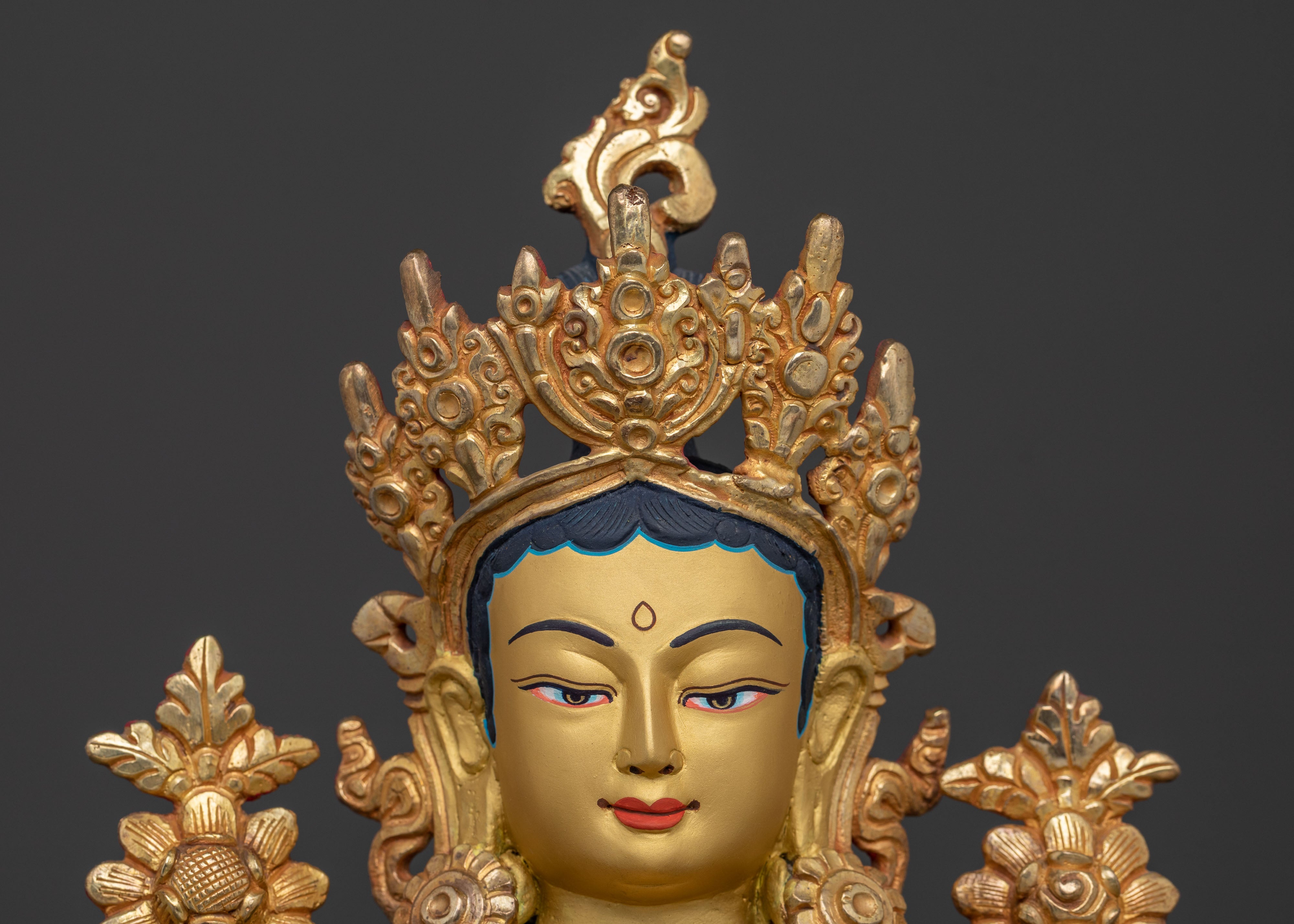 Handcrafted Green Tara Statue | Mother Figurine