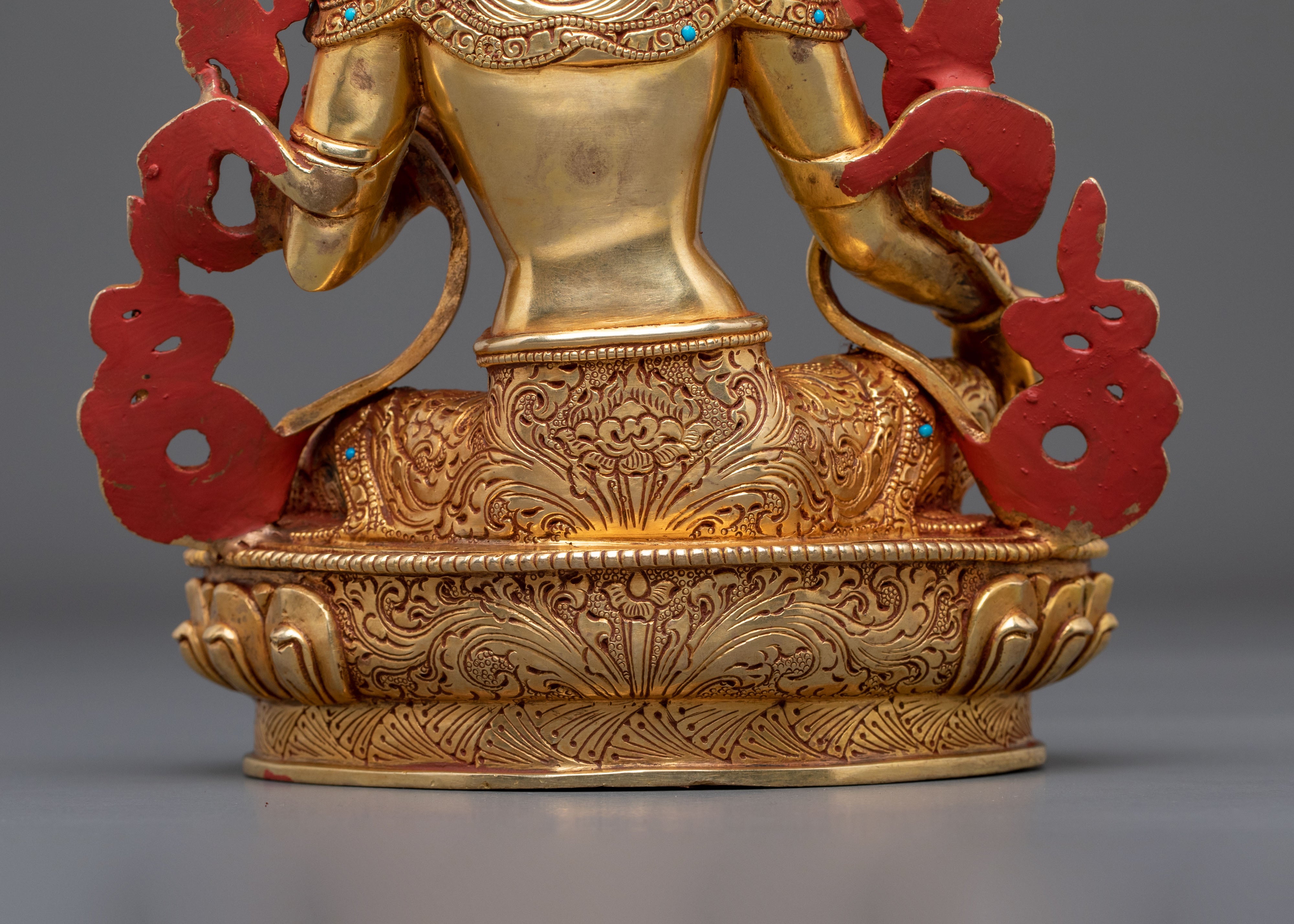 Green Tara Statue | Radiant Tibetan Goddess Figurine
