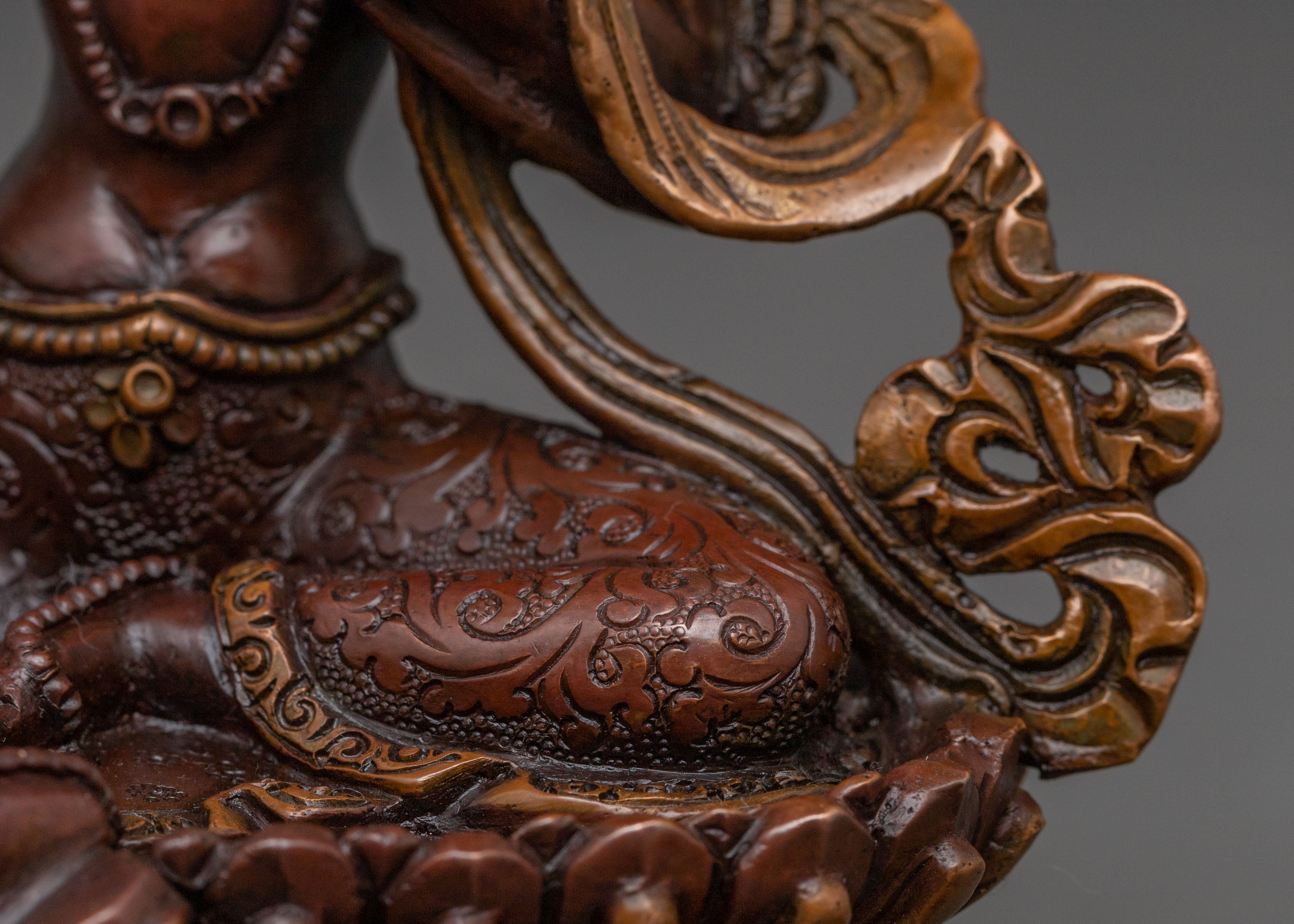 Vajrasattva Sacred Purification Statue | Oxidized Copper Statue