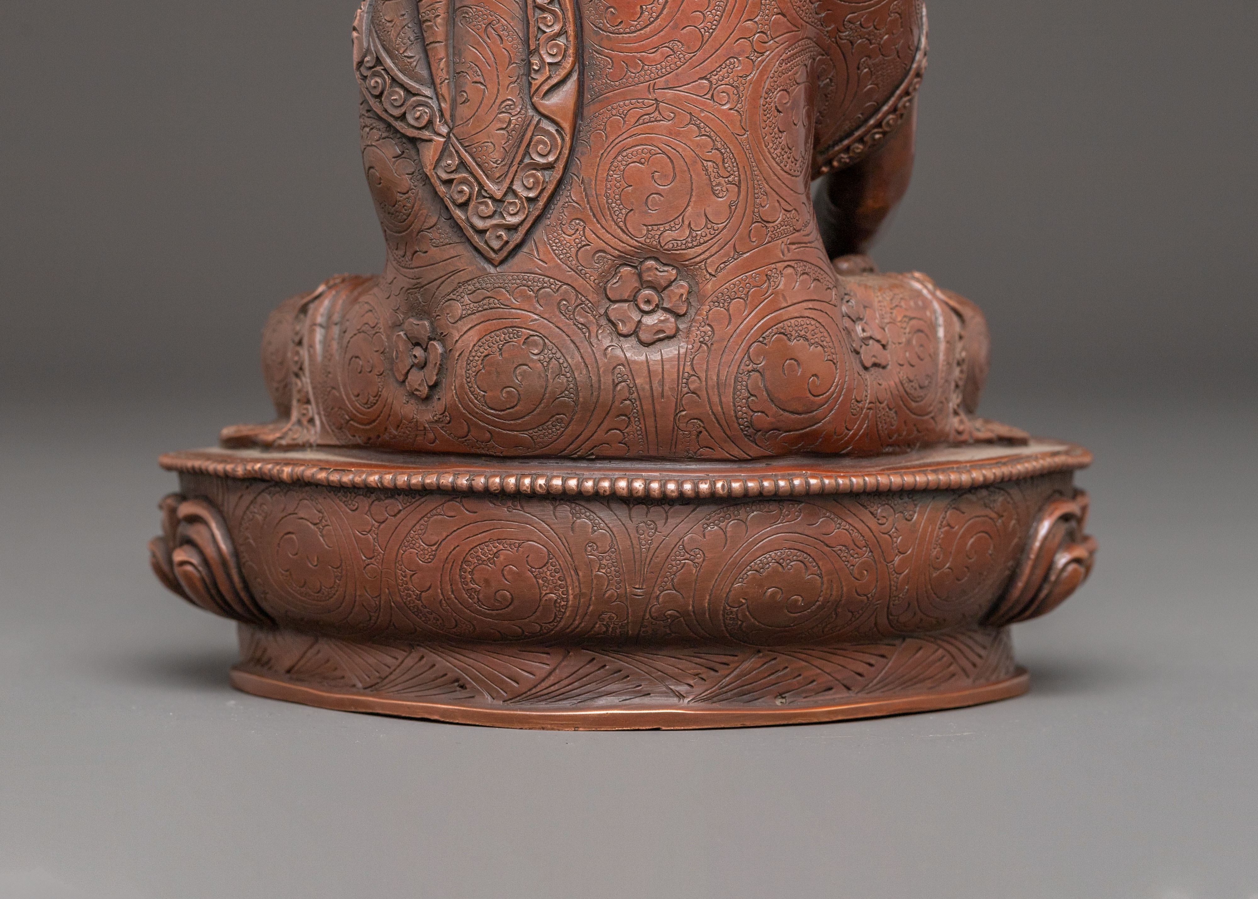 Buddha Shakyamuni, Handcrafted Copper Statue | Enlightenment Symbol