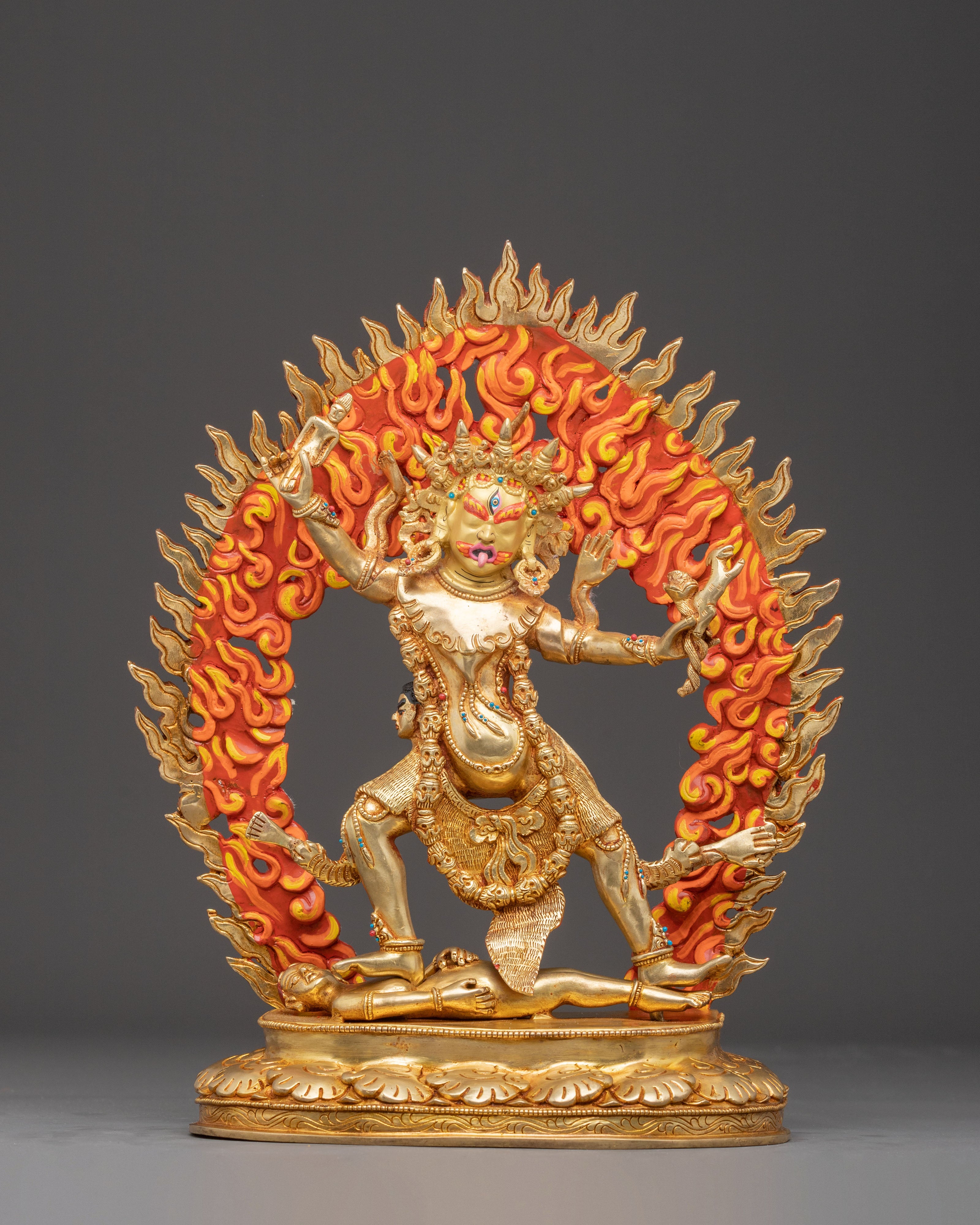 Copper Ekajati Statue: Guardian of the Dharma