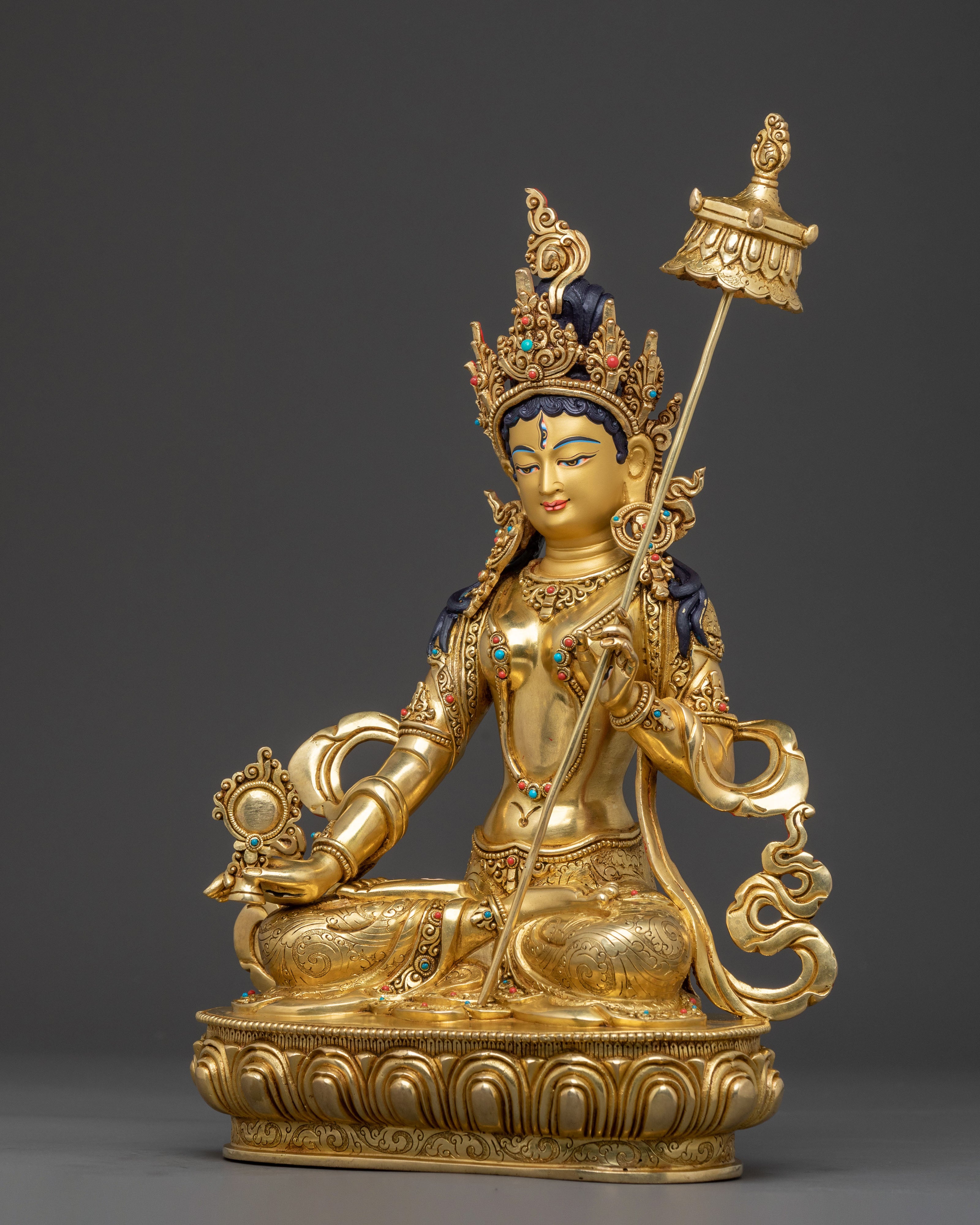 Golden Dukar Statue | Protector of the Dharma