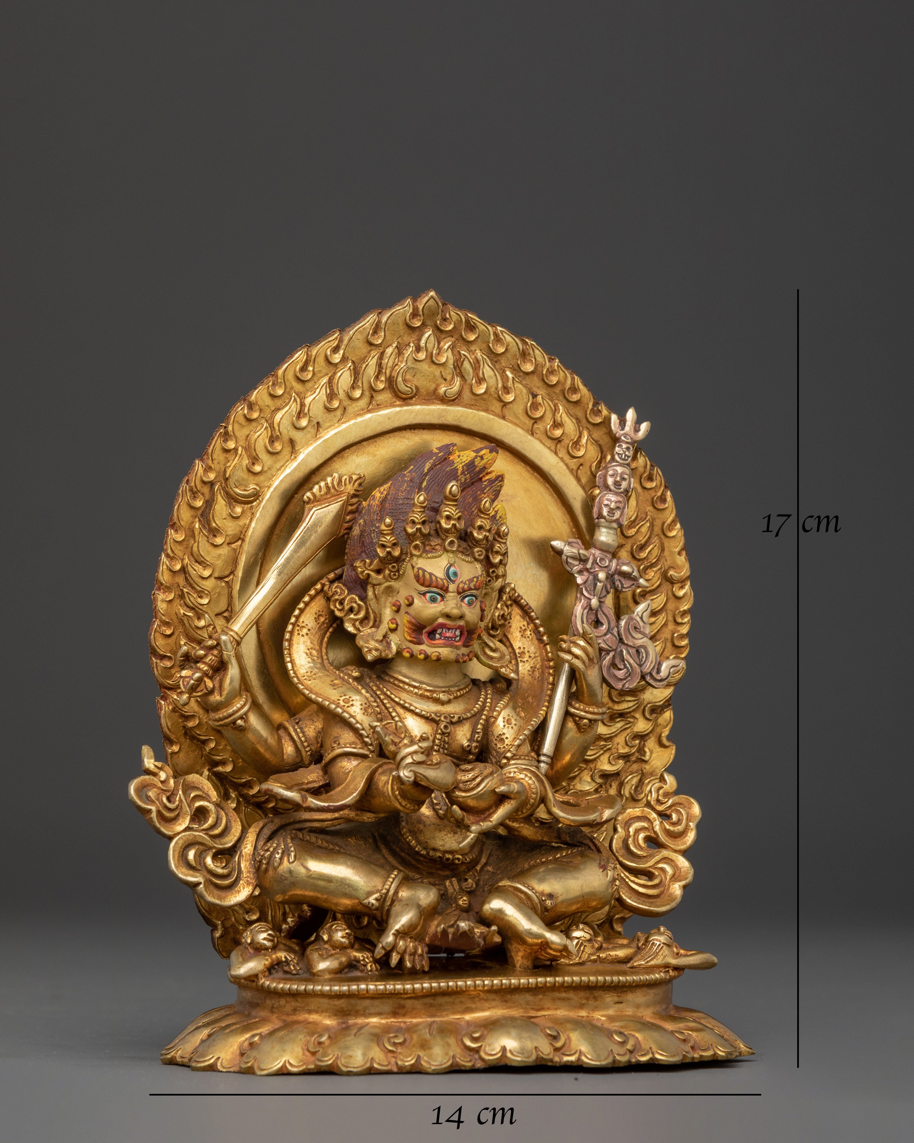 Four Armed Mahakala Statue | Wrathful Deity