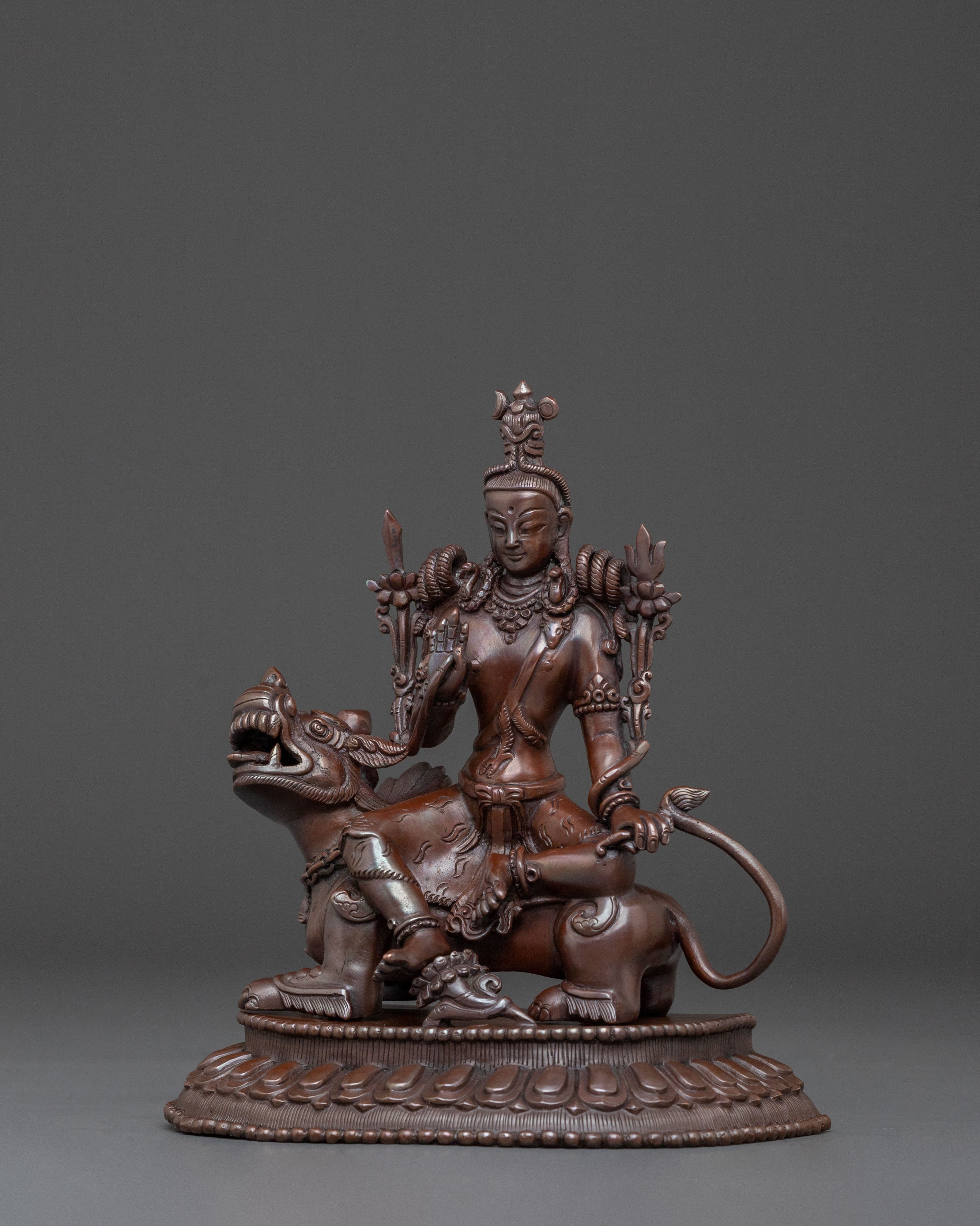 Simhanada Avalokiteshvara Statue | Altar Home Decor