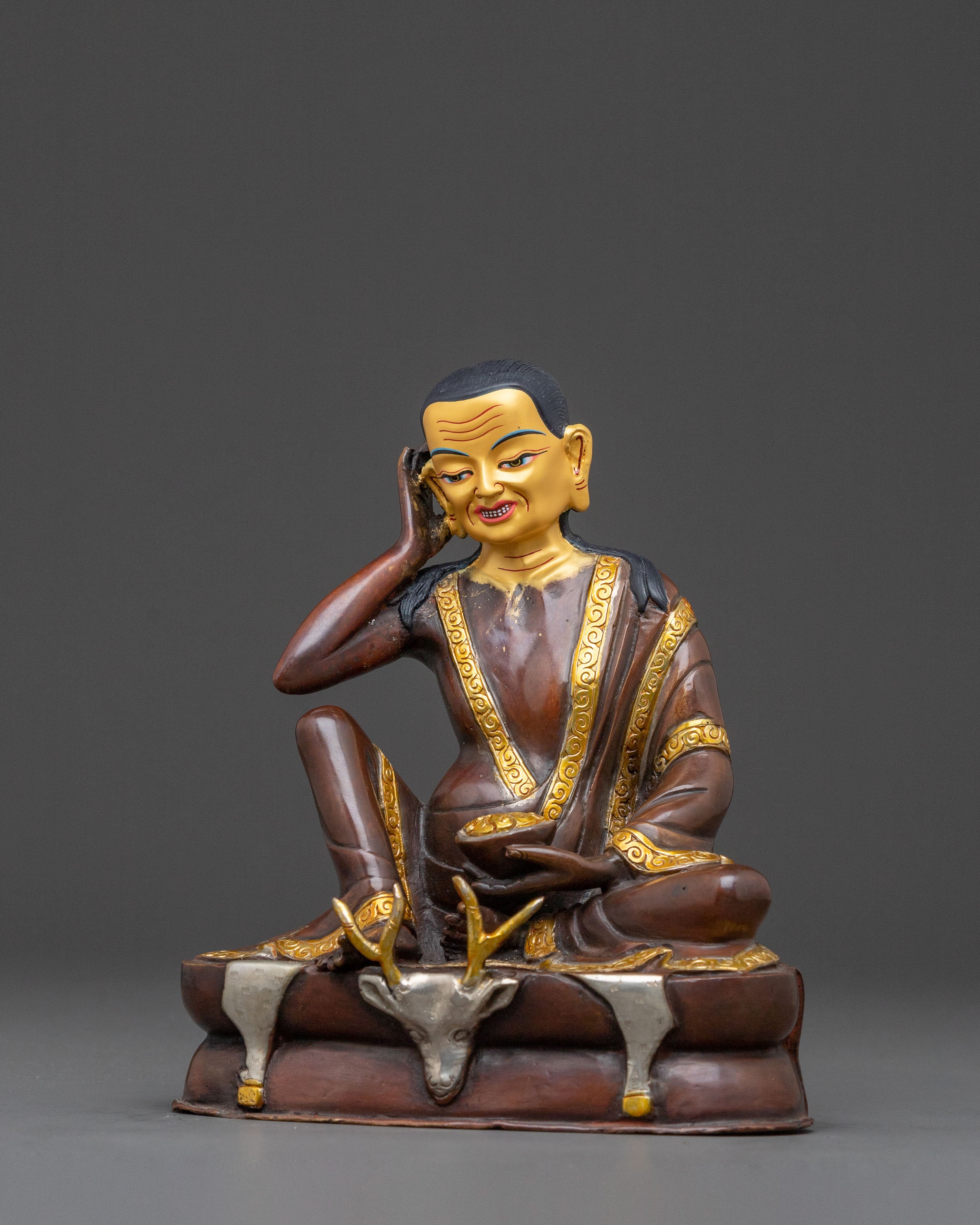 Milarepa Handcrafted Statue: Tibetan Buddhist Master
