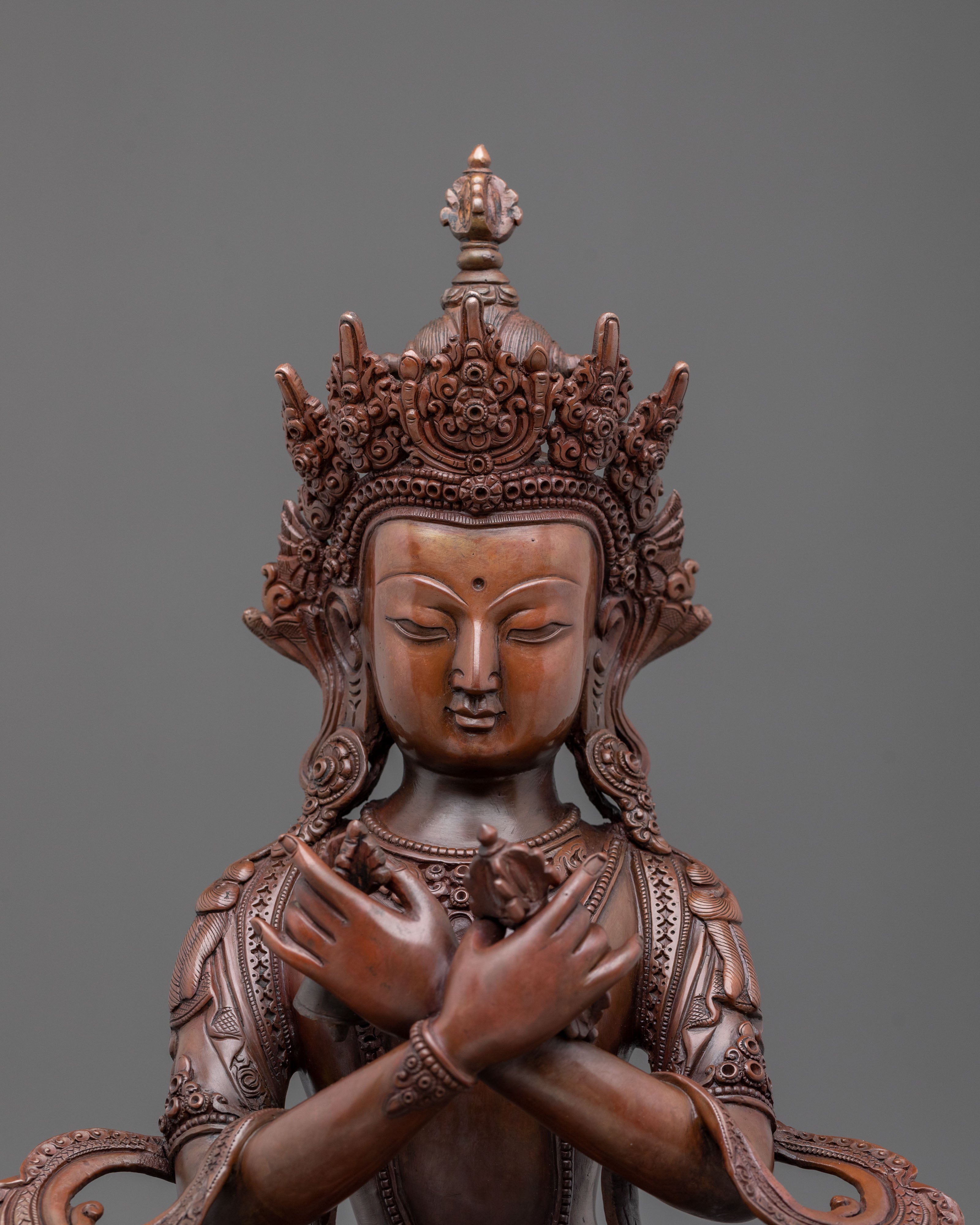 Vajradhara Oxidized Sculpture | Altar Decor