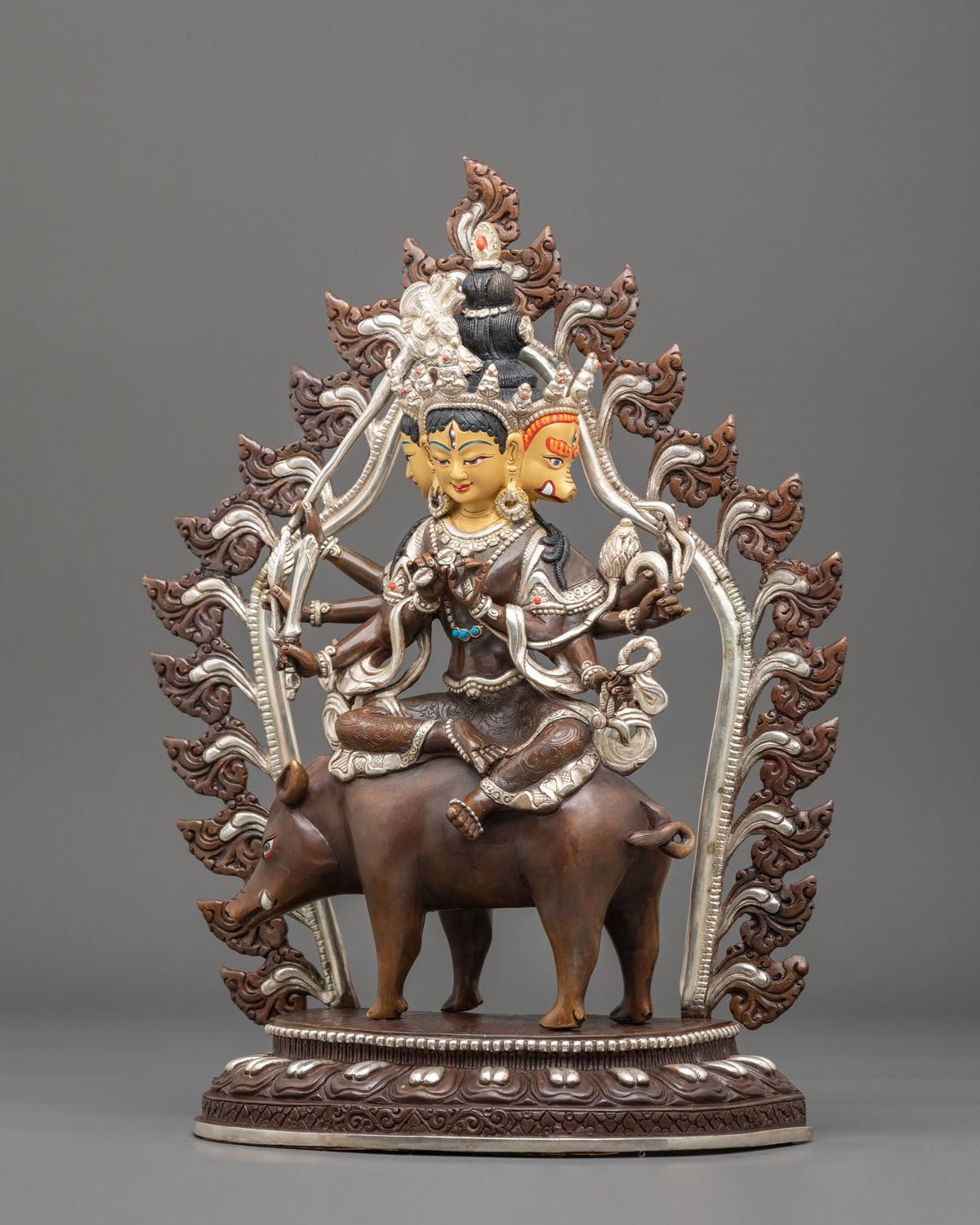 Marici Oxidized Copper Sculpture | Divine Protector