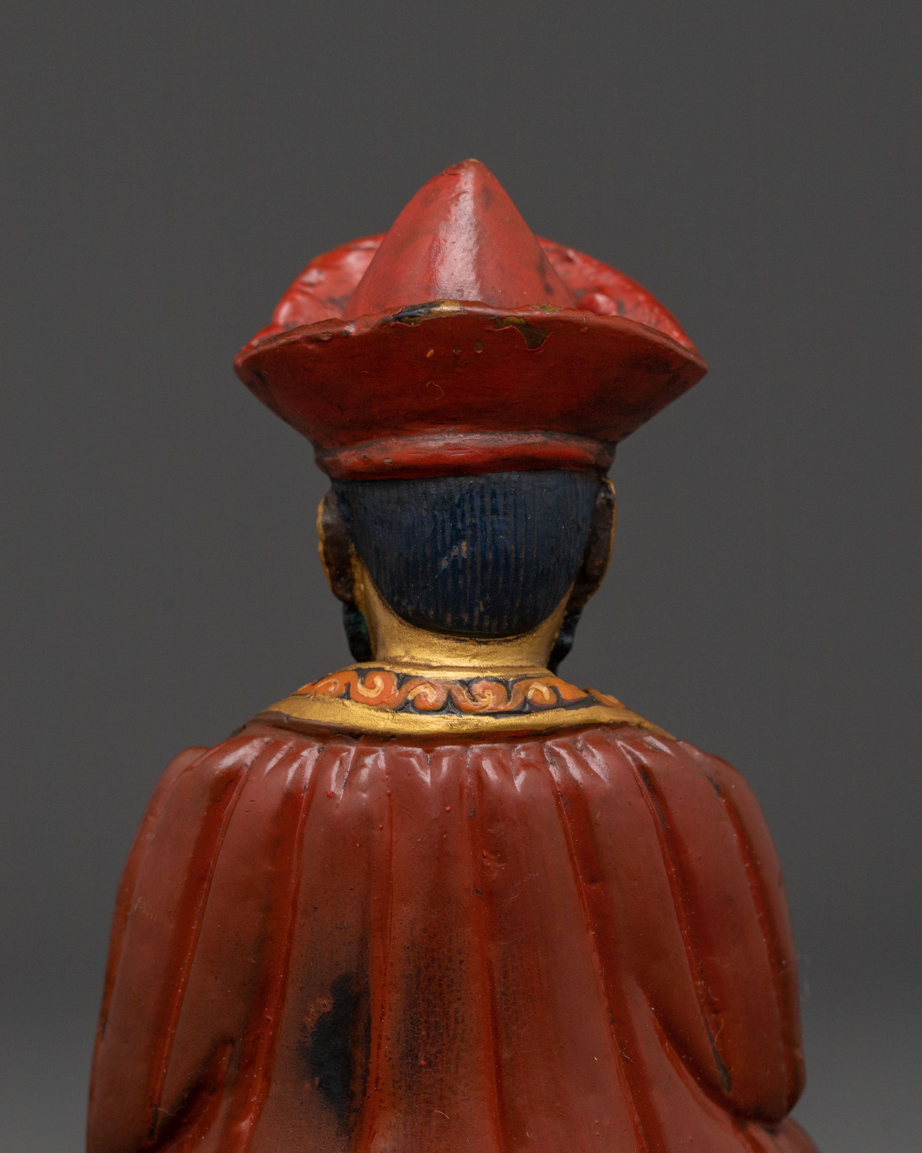 Buddhist Master Guru Shapdum Statue – Handcrafted Copper Sculpture