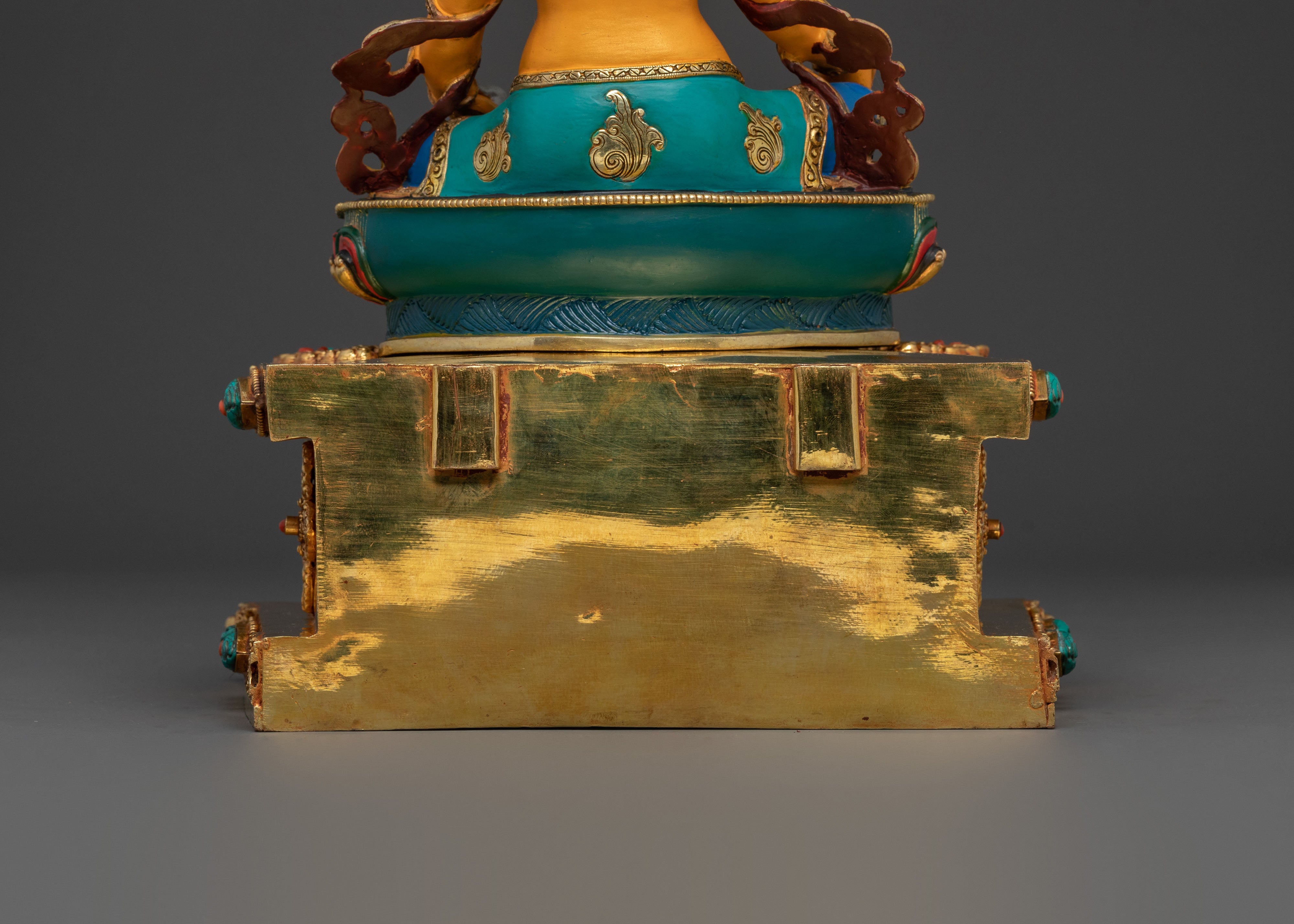 Dzambhala Statue on Throne | Traditional Figurine