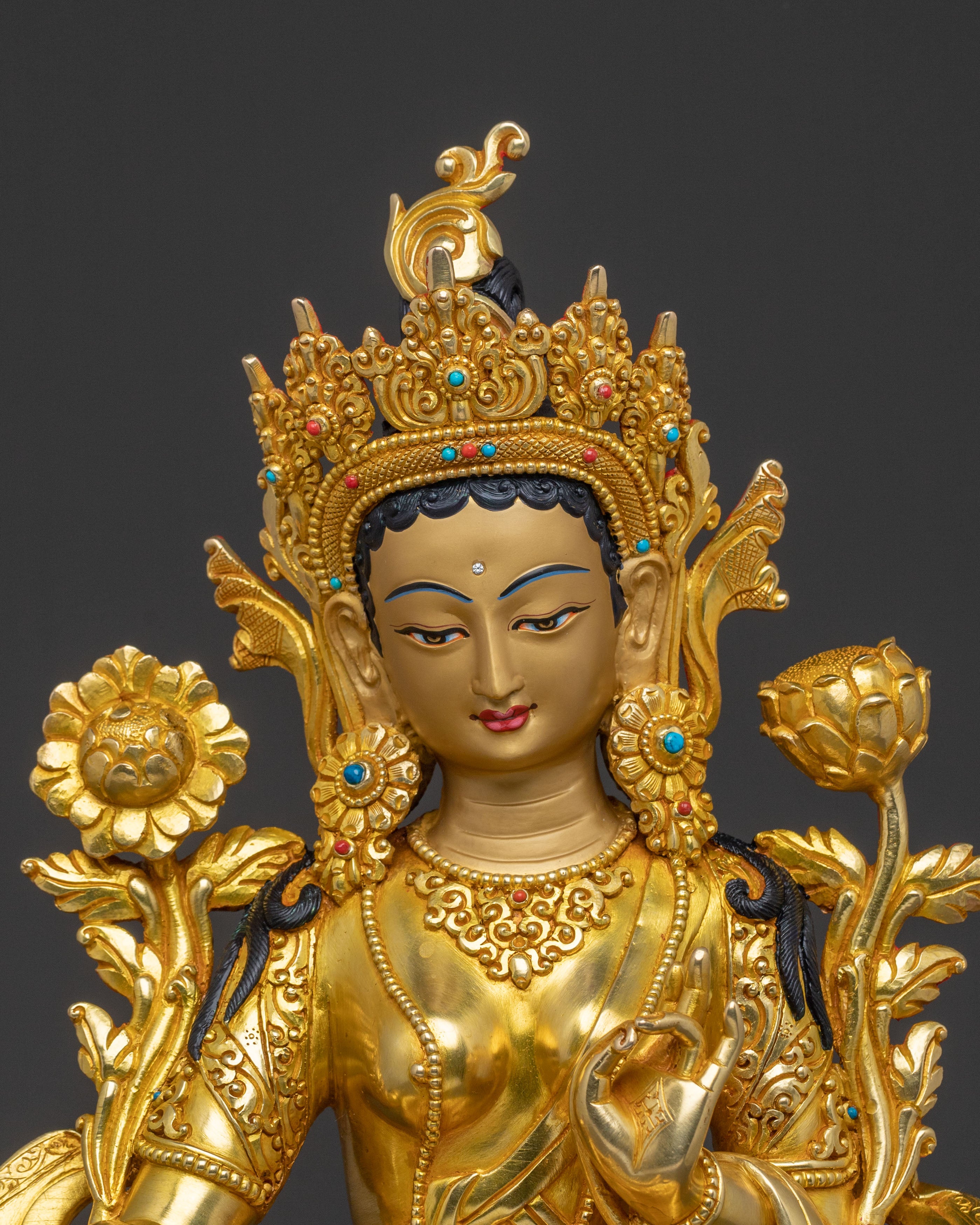 Green Tara Statue Swift Compassionate