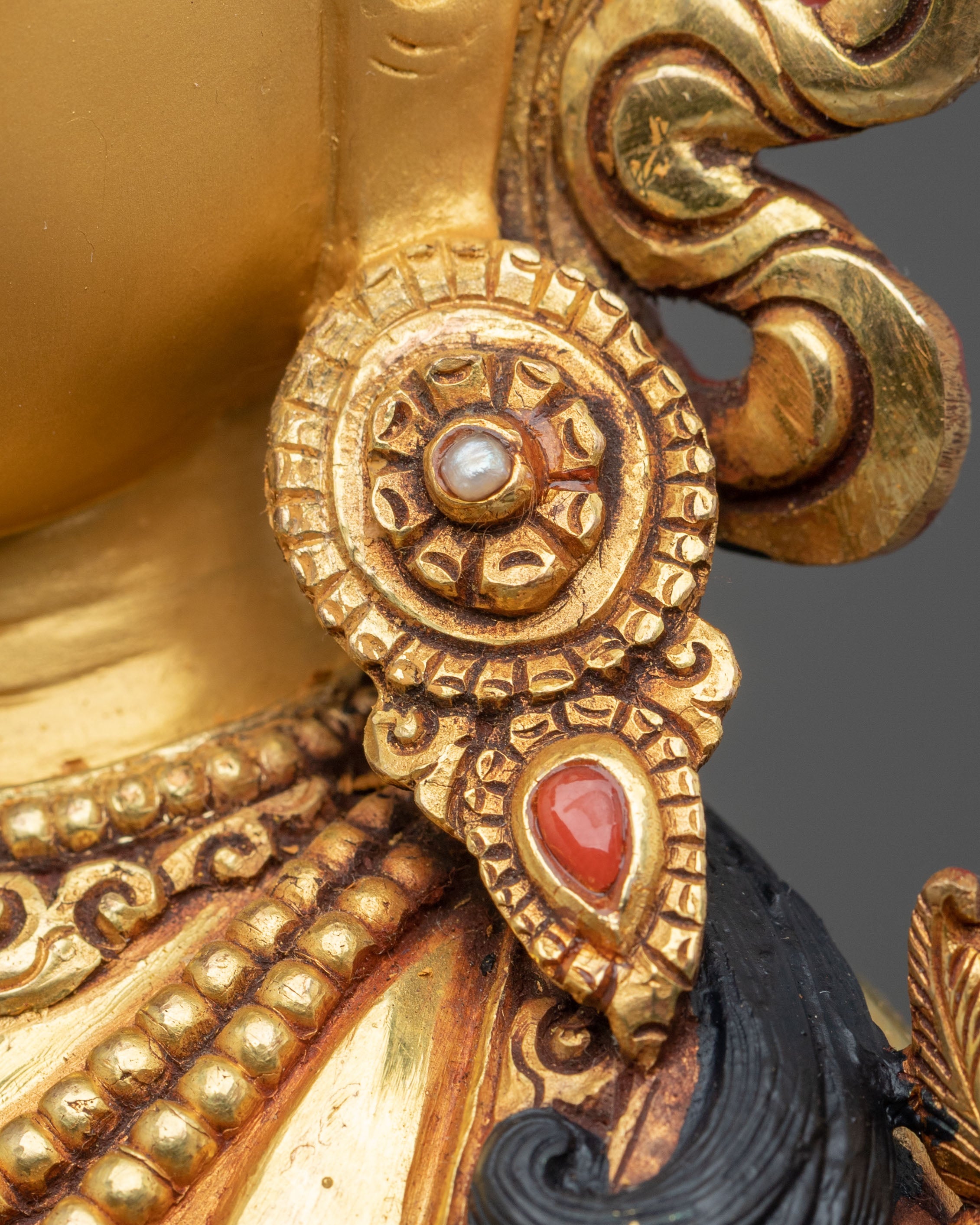 Green Tara Statue | Handcrafted Tibetan Figurine