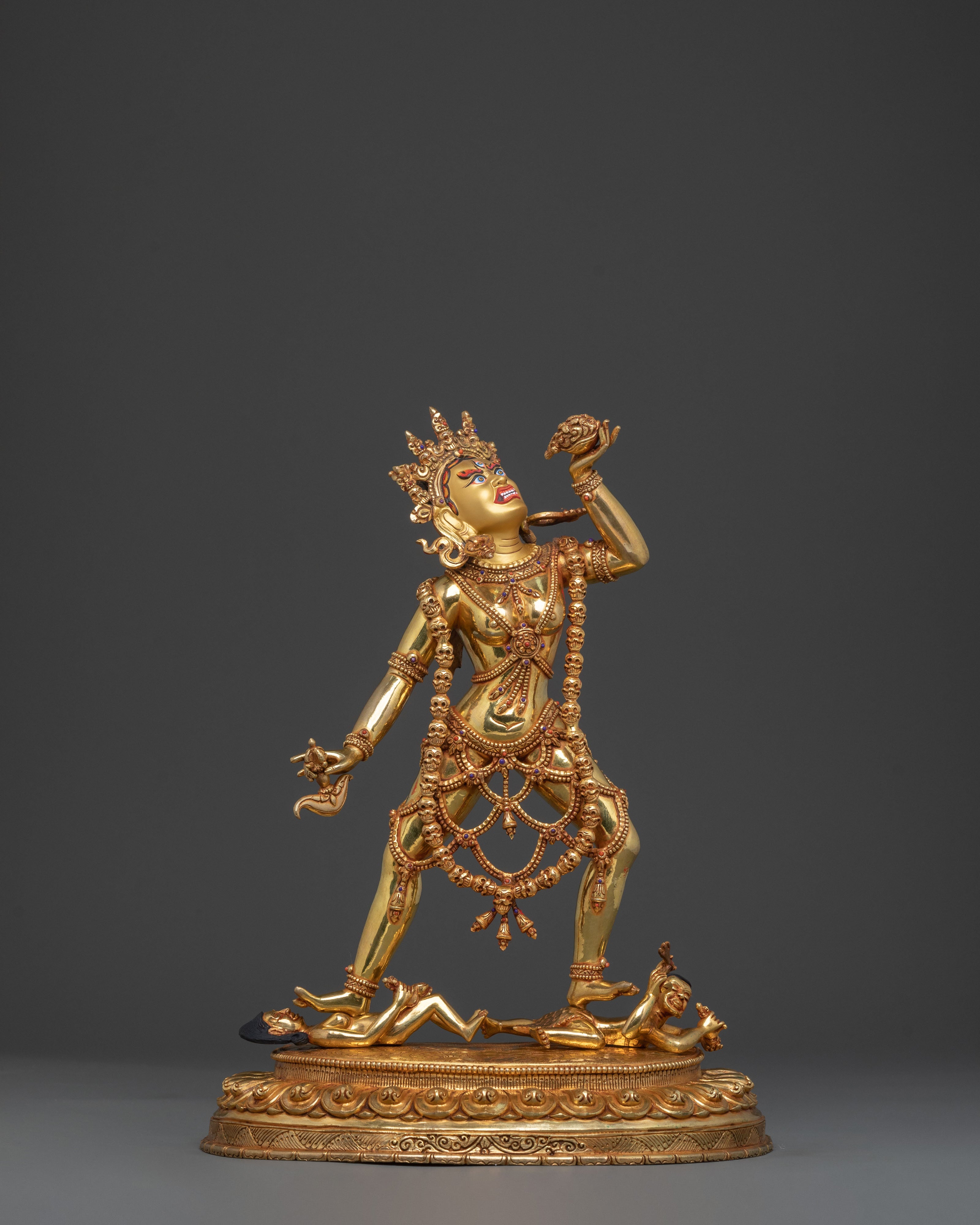Vajrayogini Statue | 24K Gold Gilded Goddess