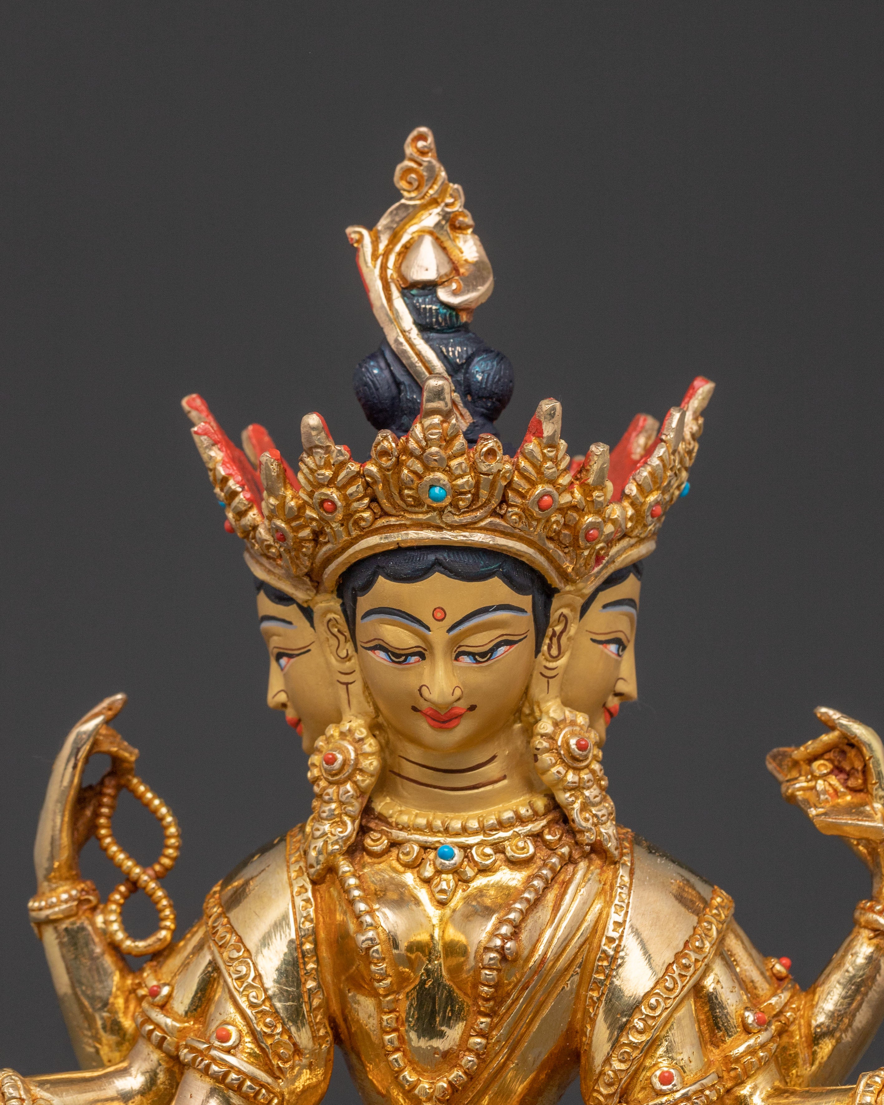Vasudhara Tibetan Prosperity Statue | Meditation Altar Decor
