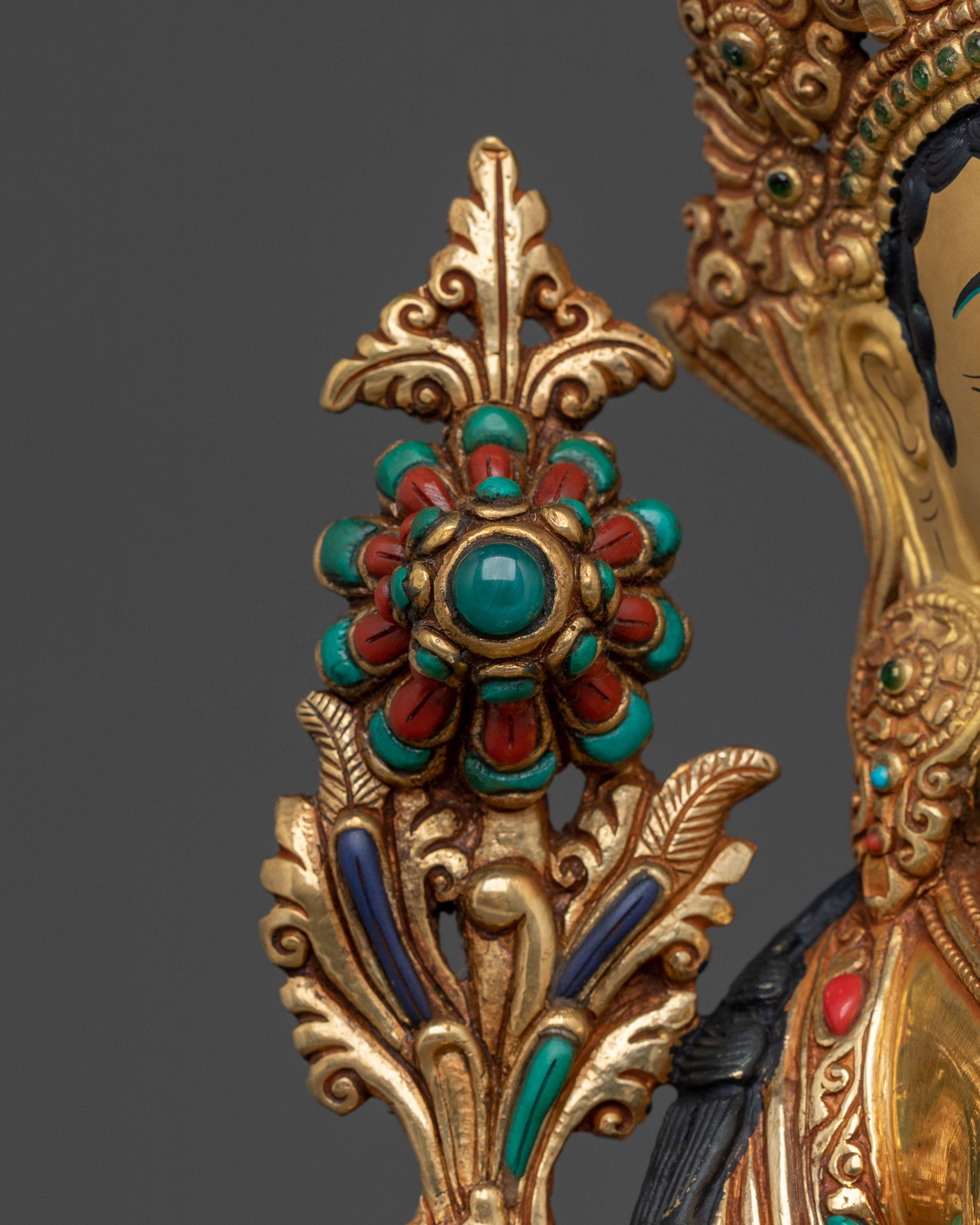 Green Tara Sacred Figurine | Tibetan Buddhist Goddess