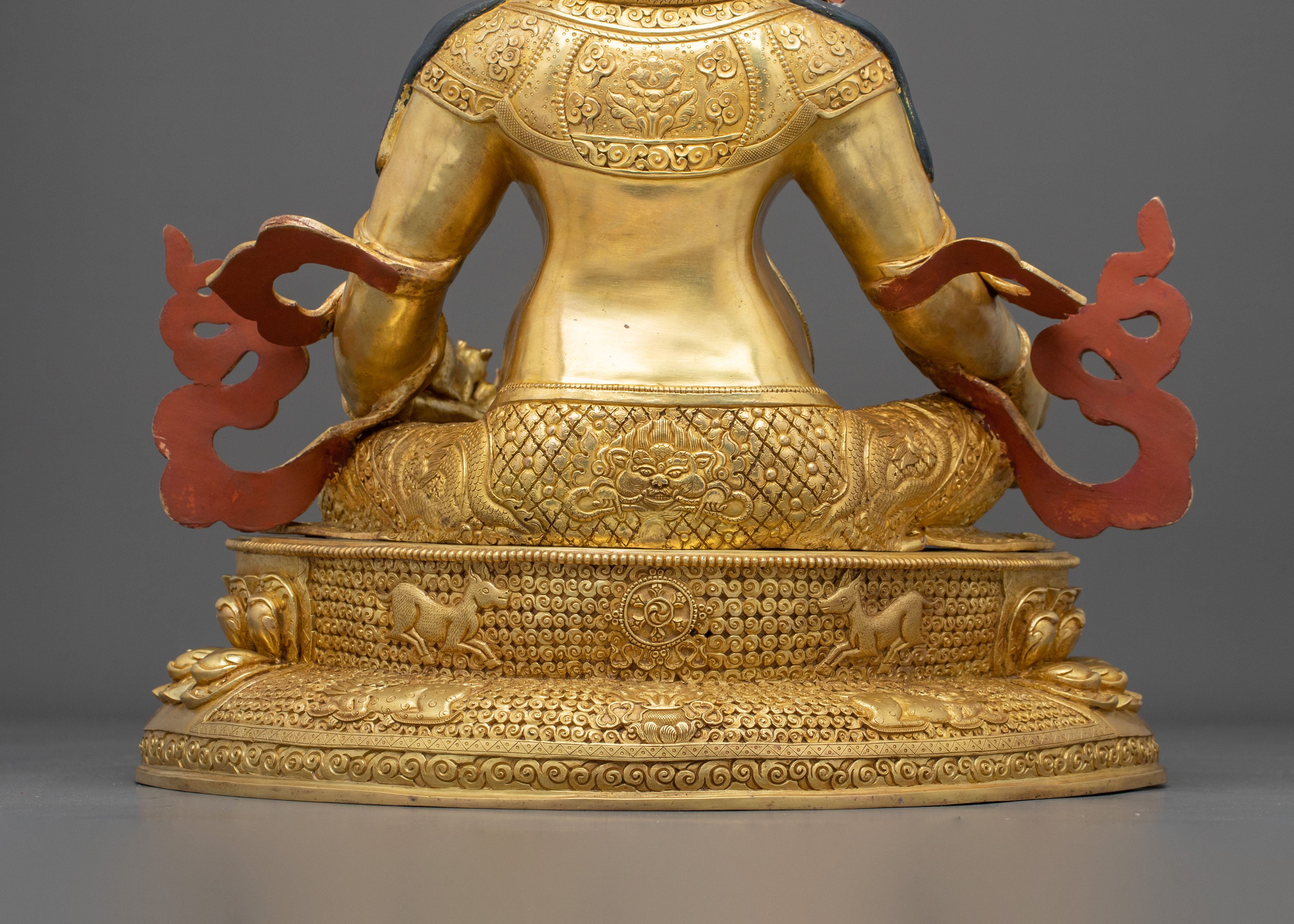 Dzambhala Sacred Statue | 24K Gold Gilded Buddhist God